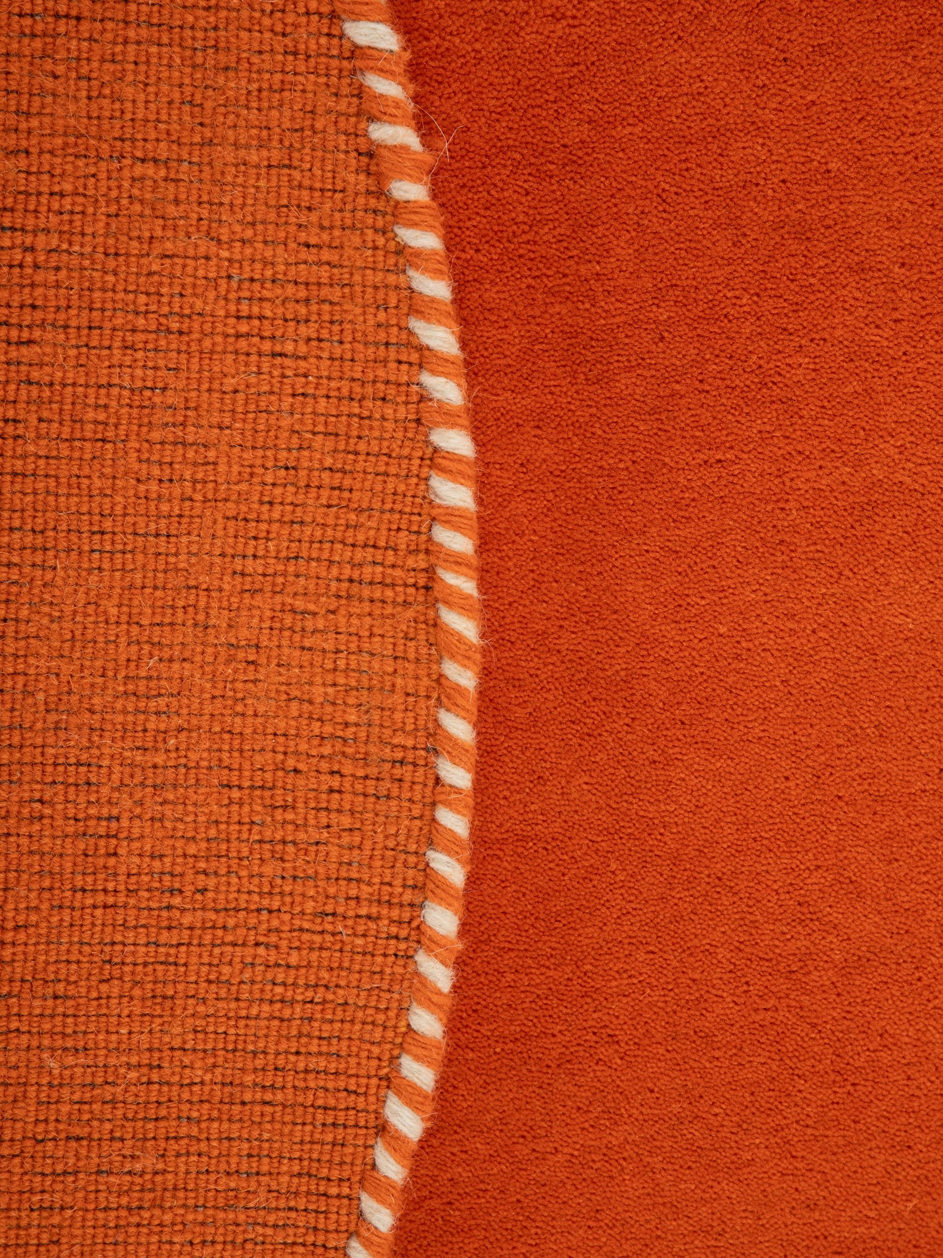 carpetfine Wollteppich »Gabbeh Lola Uni«, rund, 14 mm Höhe, mit natürlichem Pflanzenmaterial von Hand gewebt, auch als Läufer