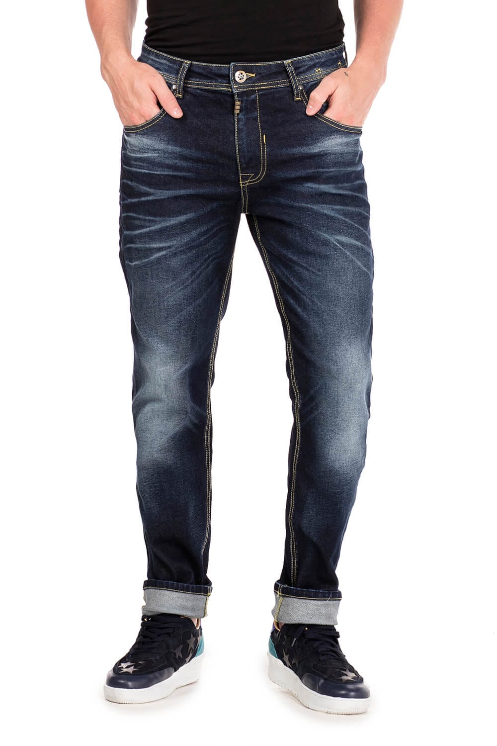 Cipo & Baxx Slim-fit-Jeans, im Washed-Look in Straight Fit