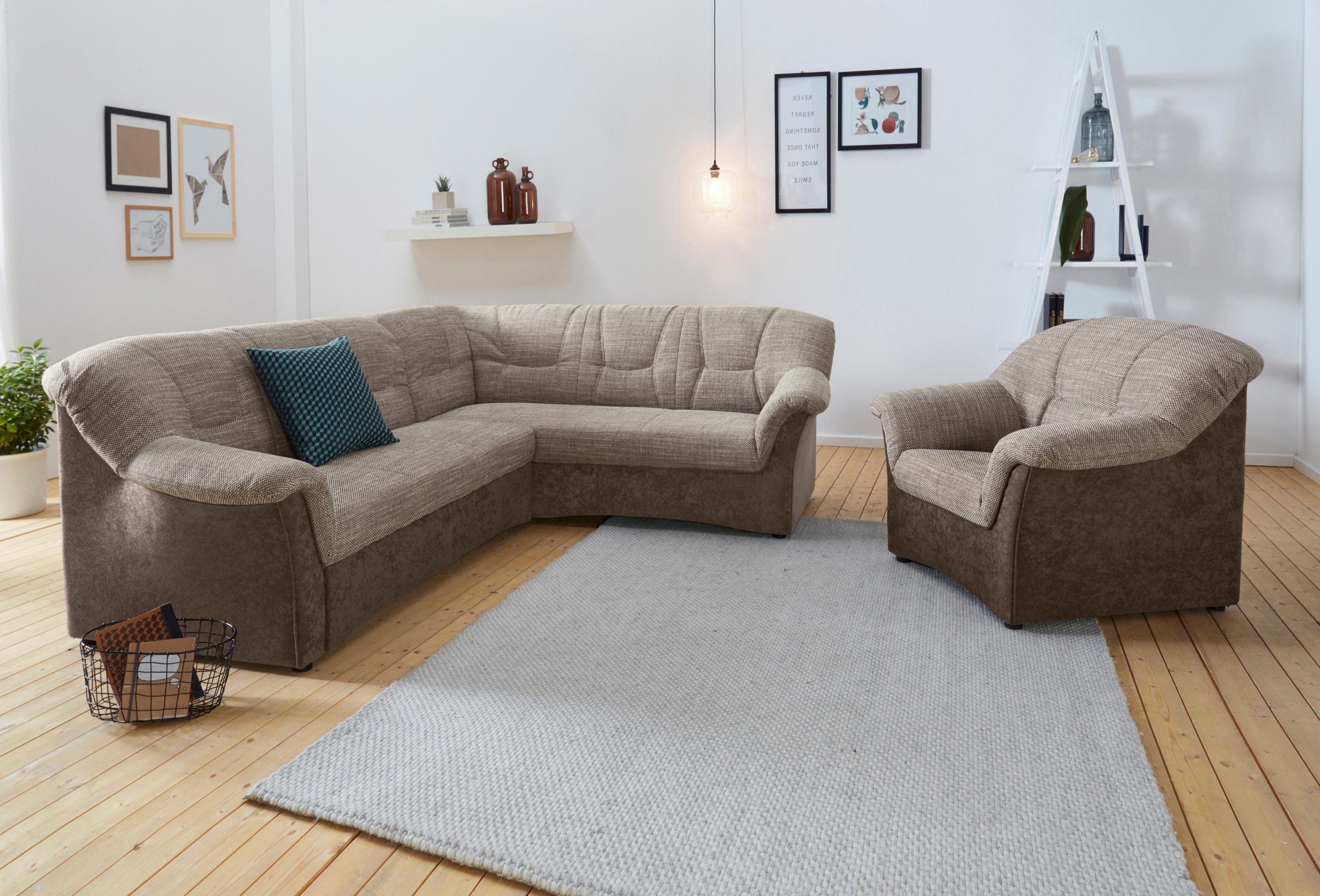 DOMO collection Ecksofa "Sarafina zeitlos und komfortabel, optional mit Fed günstig online kaufen