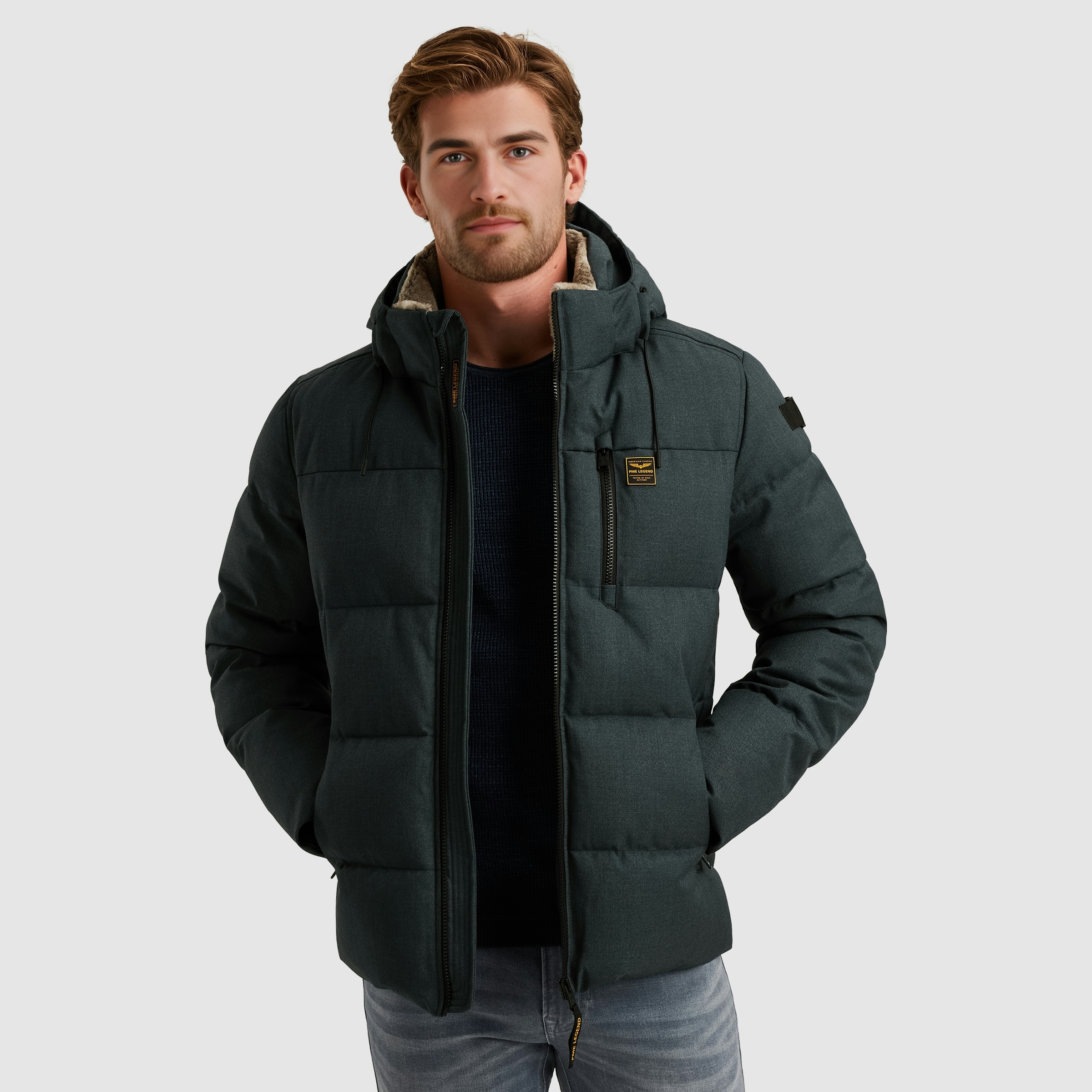 PME LEGEND Steppjacke "YETCRAFT" mit Kapuze Verschließbare Eingriff-, Brust günstig online kaufen