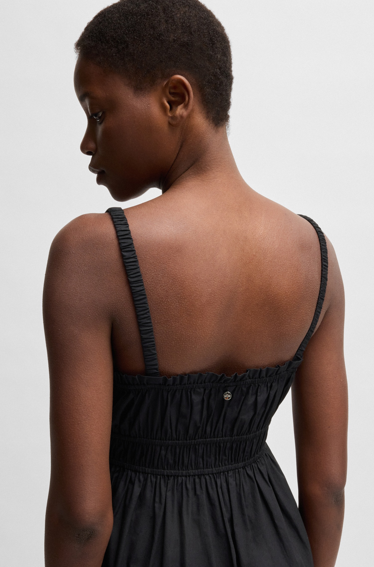 Thumbnail - BOSS ORANGE Blusenkleid "Dalza Premium Damenmode" Eingrifftaschen mit Elastikdetail, Popeline Qaulität