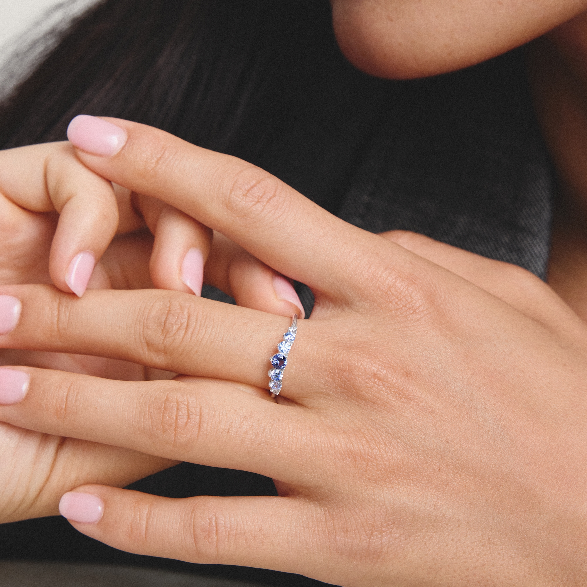 THOMAS SABO Fingerring »Midnight Sky Ring Silber« mit Zirkonia (synth.), Glas-Keramik Stein