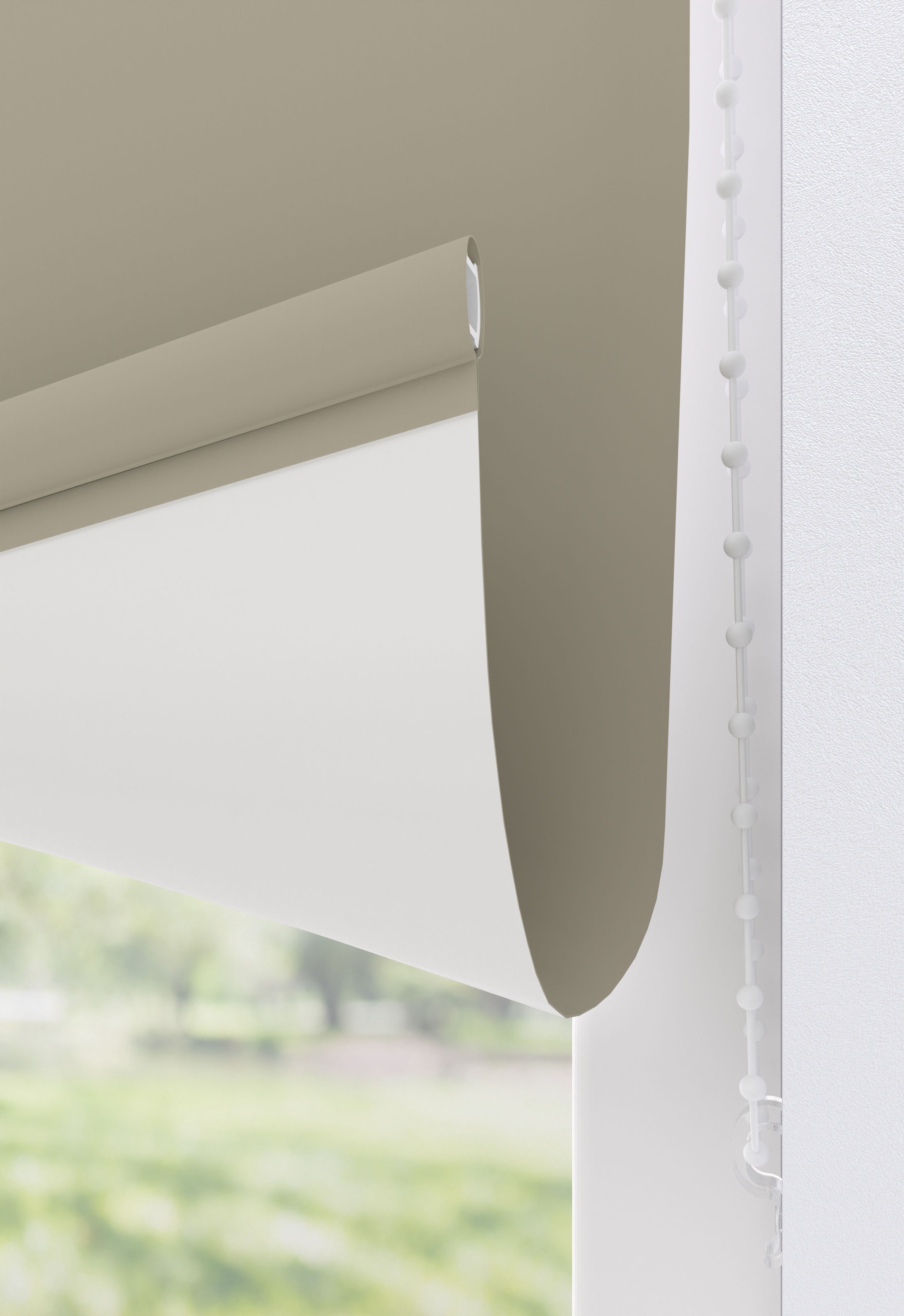 Thumbnail - my home Rollo "Ina" abdunkelnd Hitzeschutz  Wärmedämmung  energiesparend mit Bohren/ohne Bohren freihängend weiße Rückse...