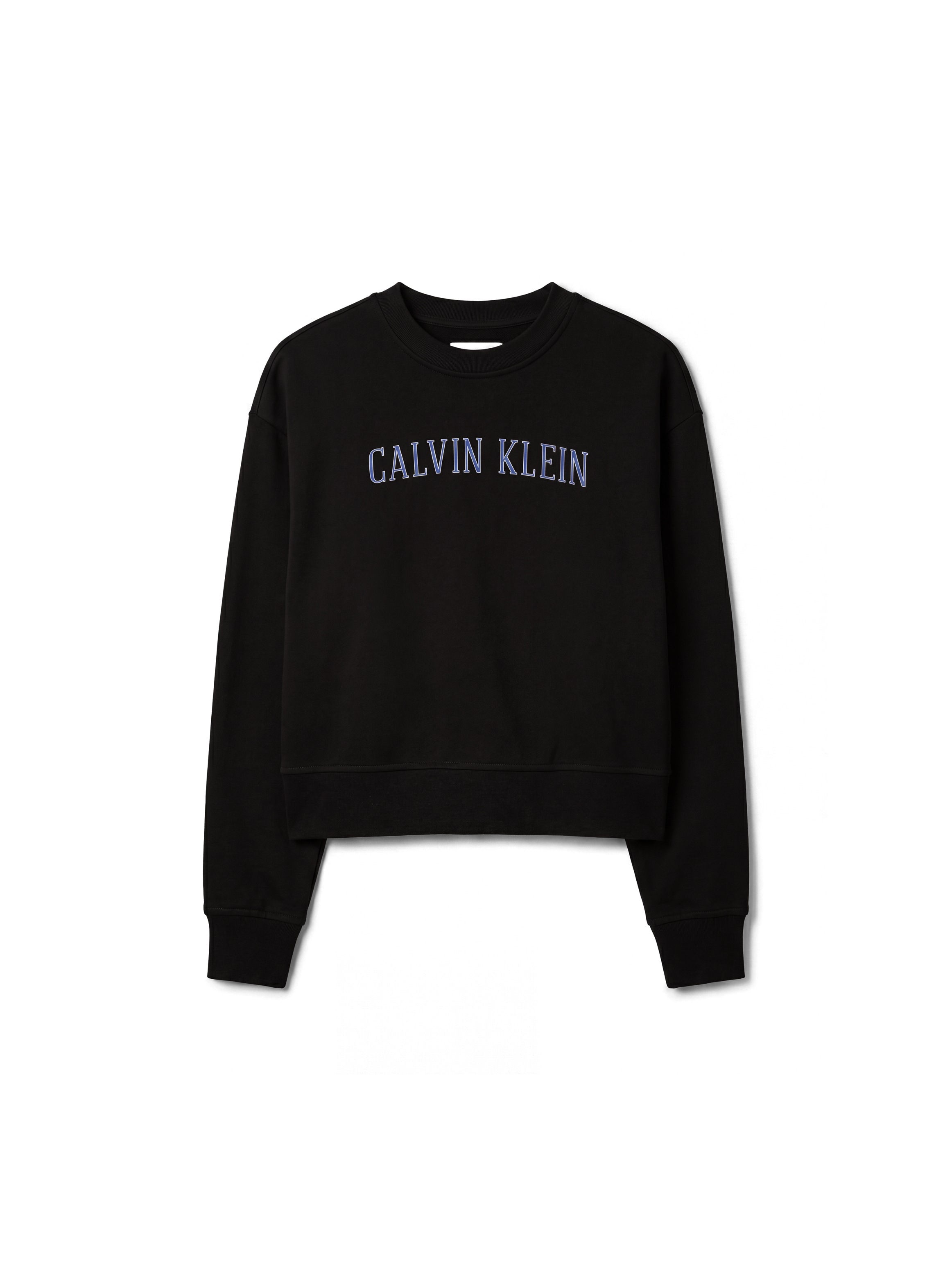 Calvin Klein Jeans , Rundhalsausschnitt, cropped, Logoschriftzug
