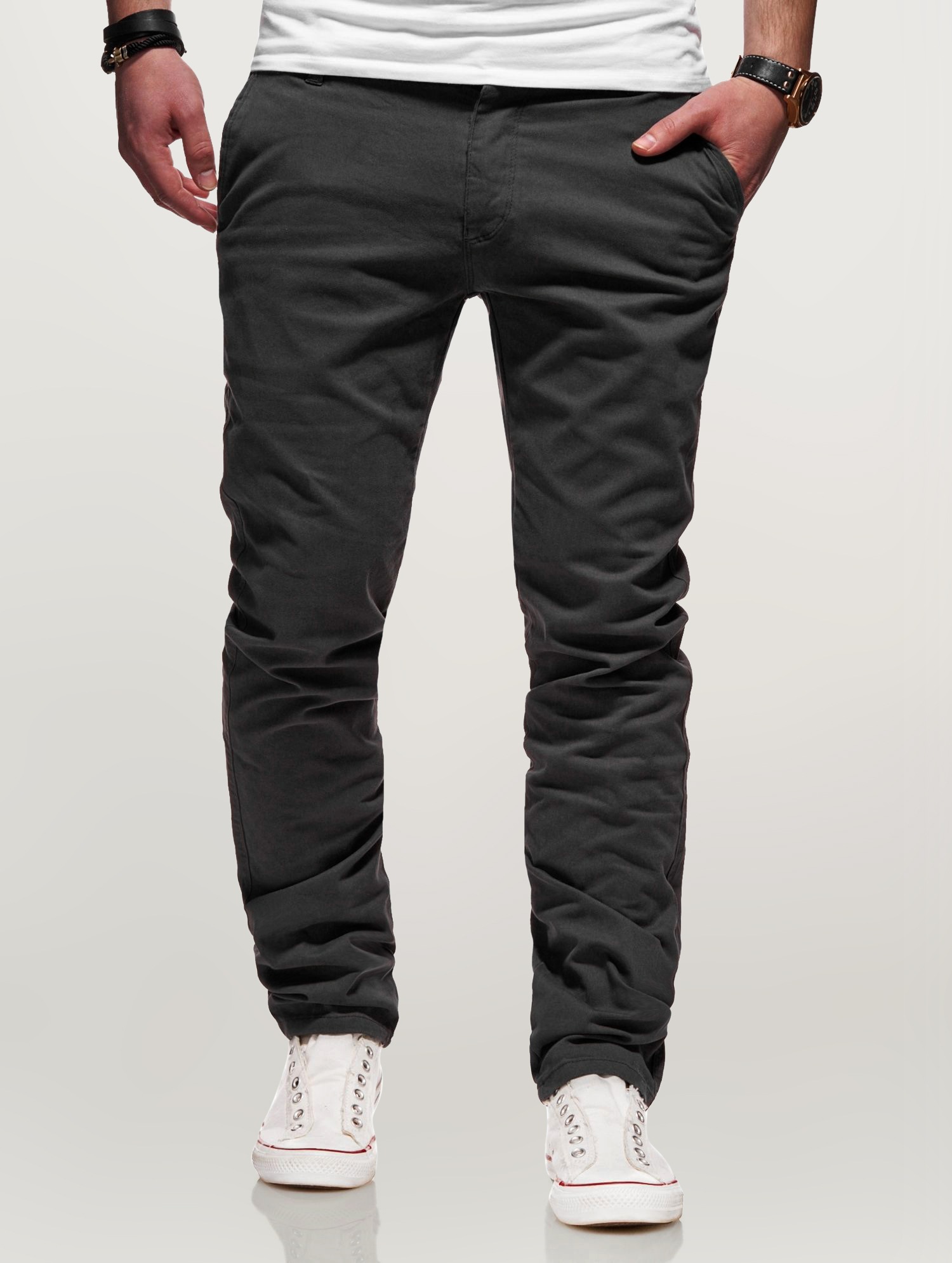 behype Chinohose »Heritage«, im Slim -Fit-Schnitt