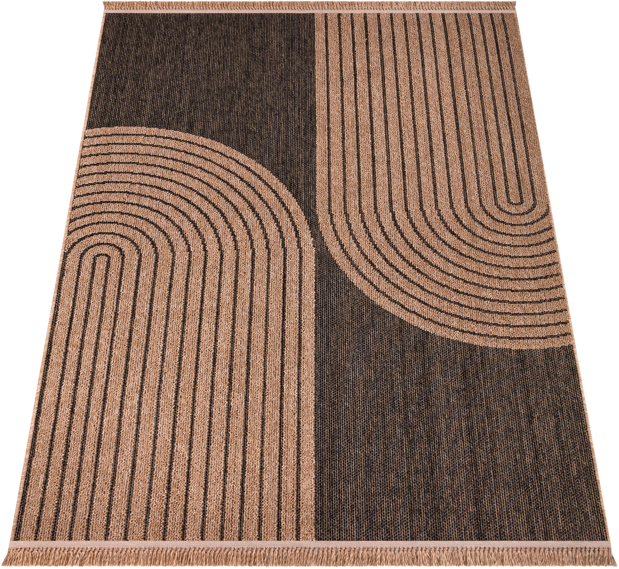 Paco Home Teppich "Cologne 493" rechteckig 11 mm Höhe Flachgewebe, meliert, günstig online kaufen