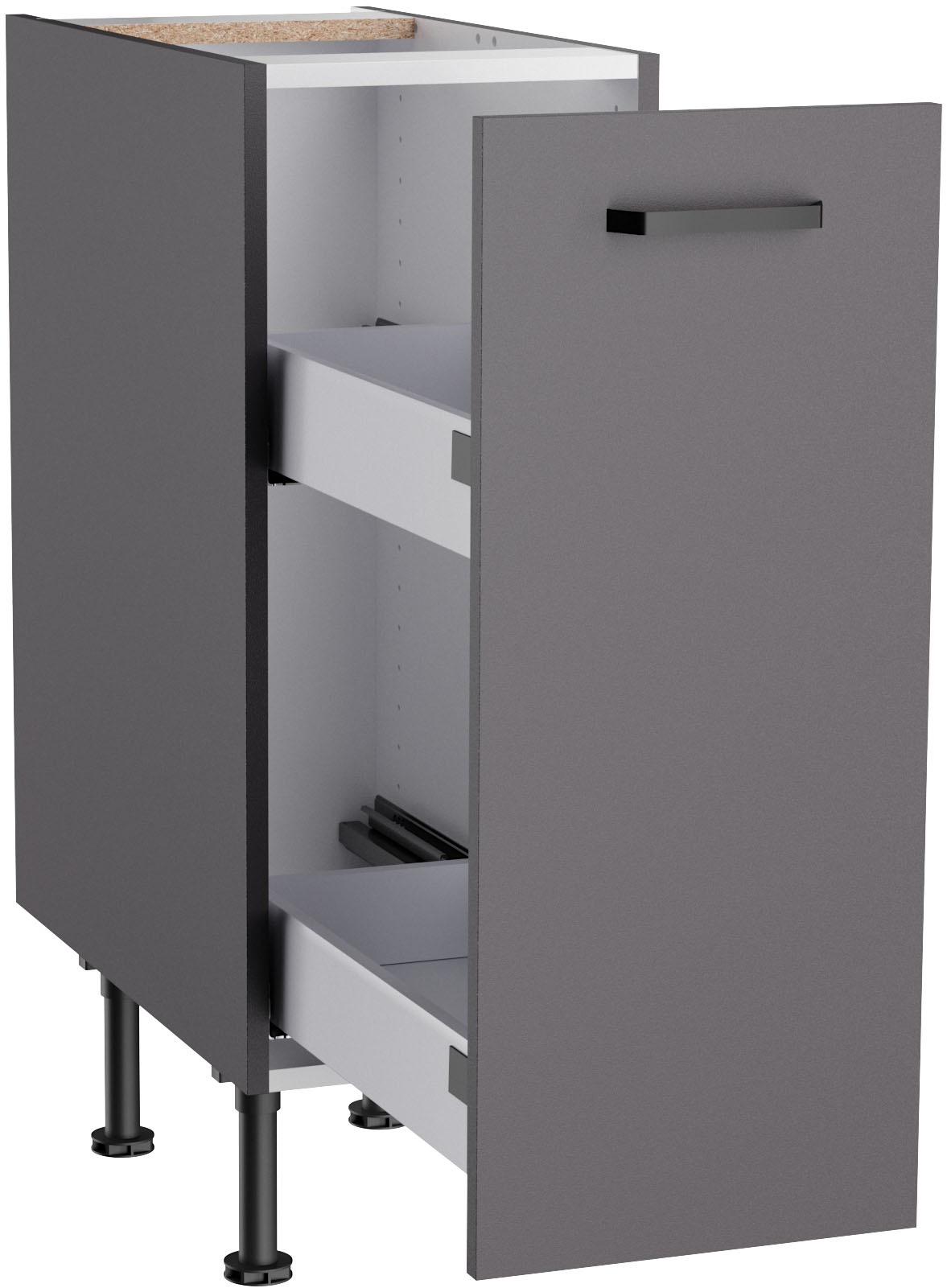 KOCHSTATION Unterschrank »KS-Paula« 30 cm breit, 87 cm hoch, mit 1 Auszug, 2 Ablagefächern