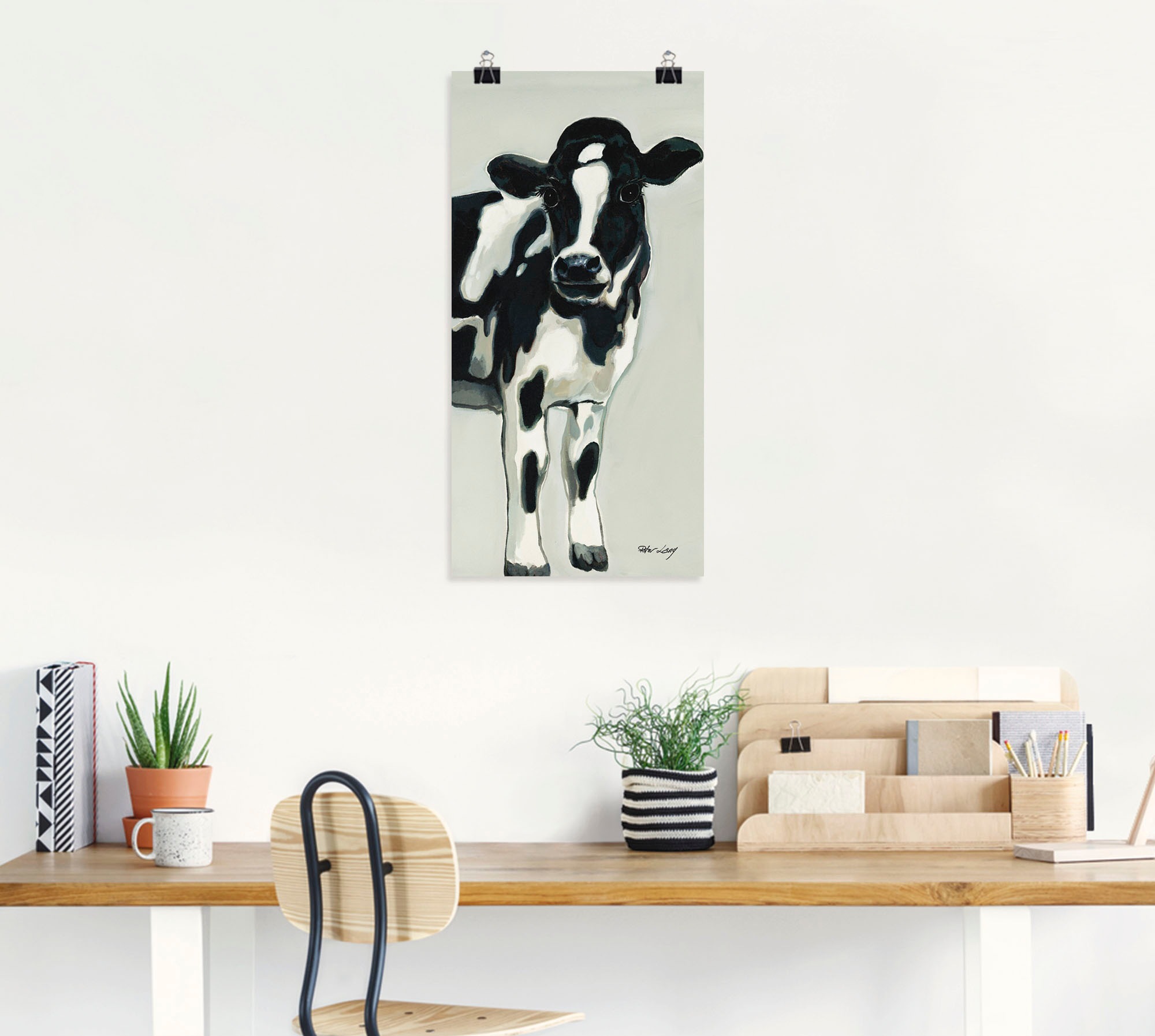 Artland Wandbild »Kuh«, Haustiere, (1 St.), als Alubild, Outdoorbild, Leinwandbild, Poster, Wandaufkleber
