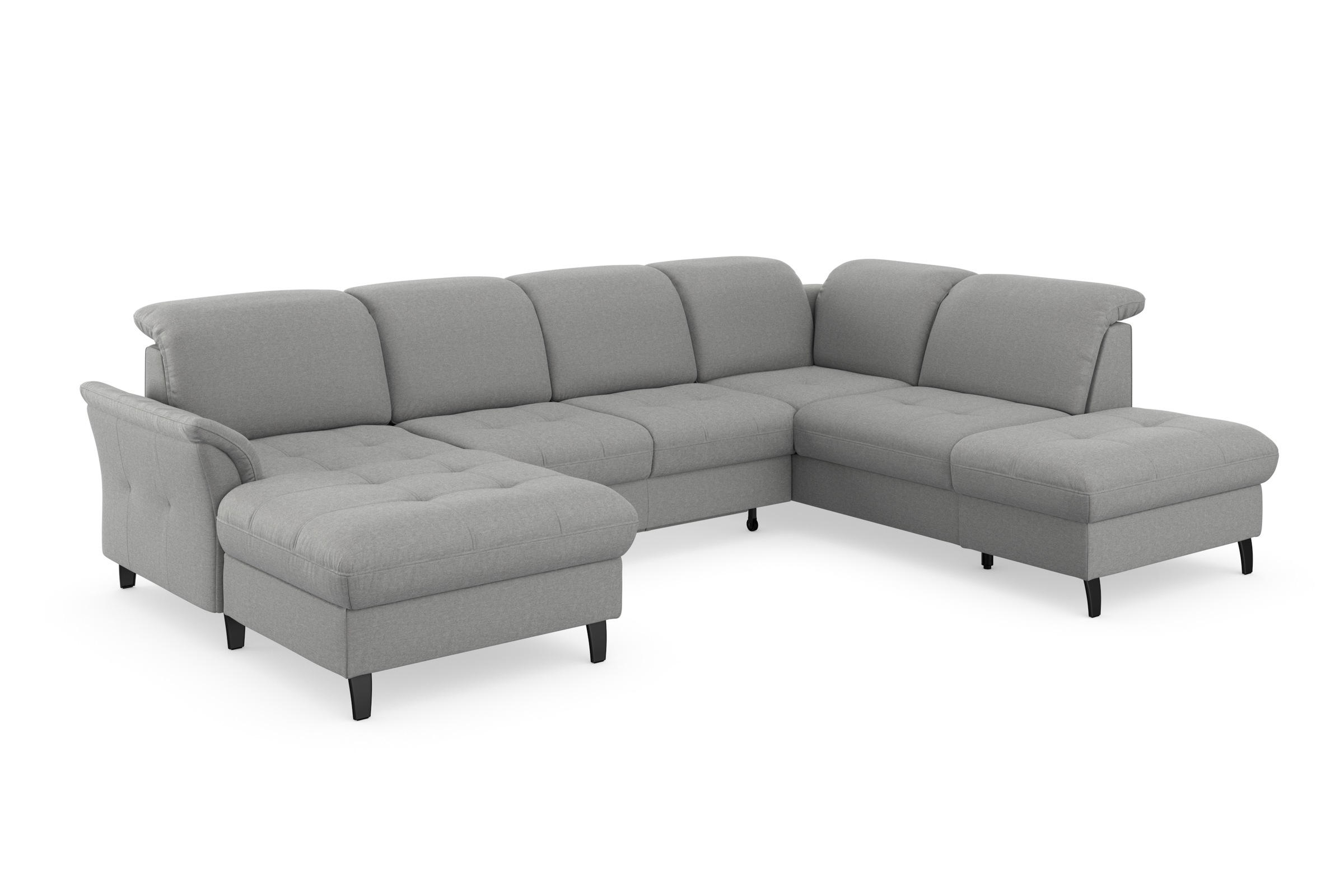 sit&more Wohnlandschaft »Maggiore U-Form«, wahlweise mit Kopfteilverstellung, Bettfunktion und Stauraum