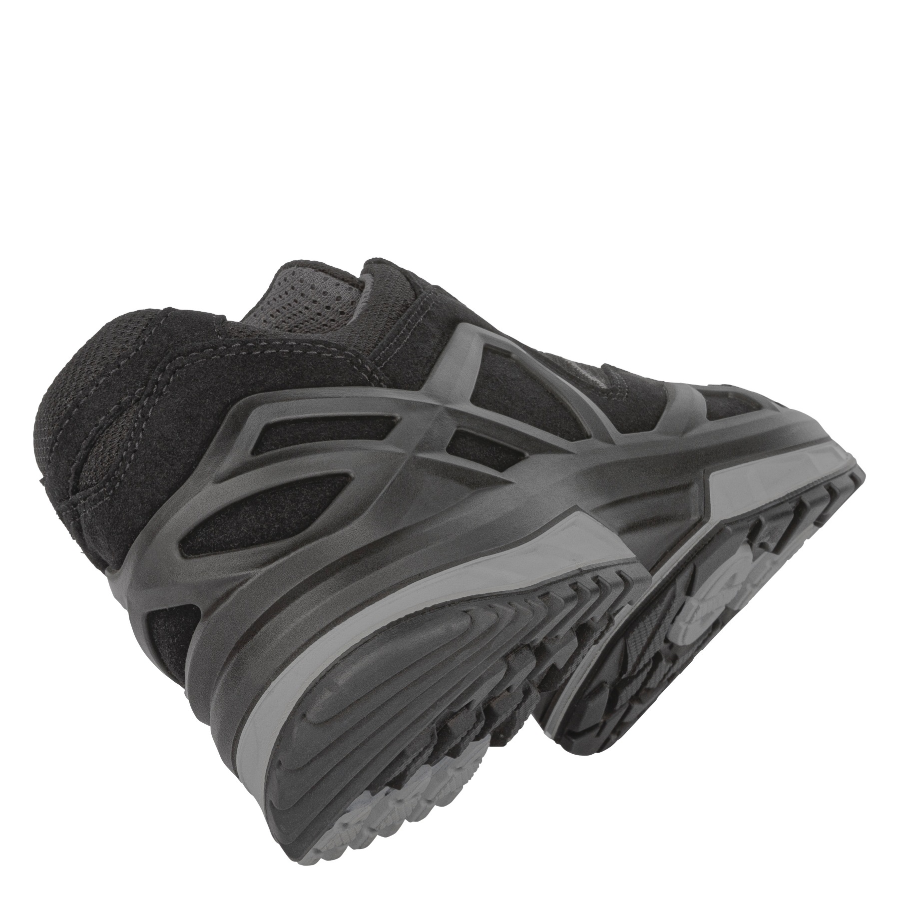 Wanderschuh LOWA "GORGON GORE-TEX", Herren, Gr. 45, schwarz (schwarz, anthrazit), Synthetik, Textil, Schuhe Wanderschuh, wasserdicht dank Gore-Tex Membrane 3