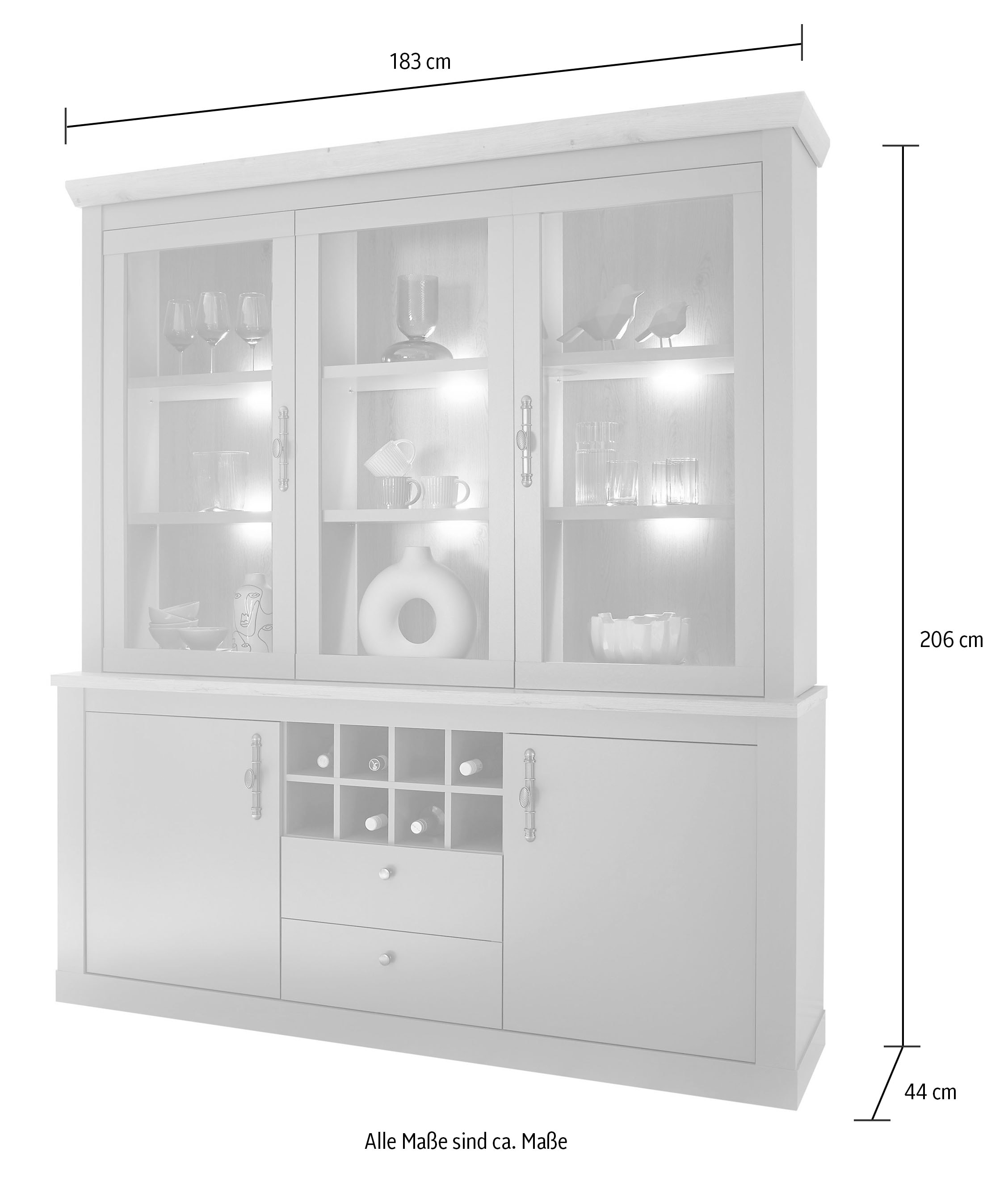 Home affaire Buffet »CHAMBORD«, Breite ca. 183 cm