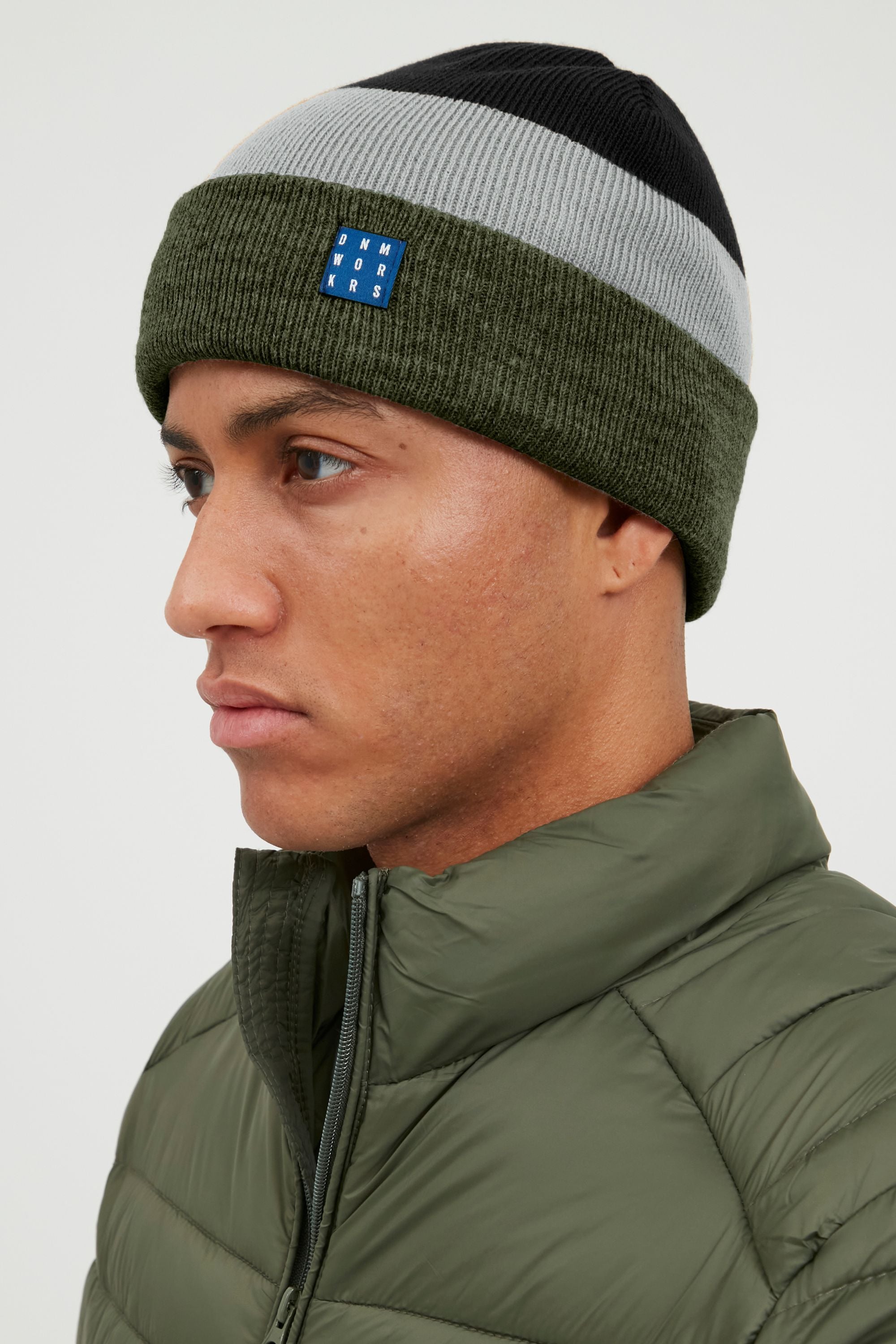 Blend Strickmütze "BHEarl", Stilvolle Mütze mit Blockstreifen günstig online kaufen