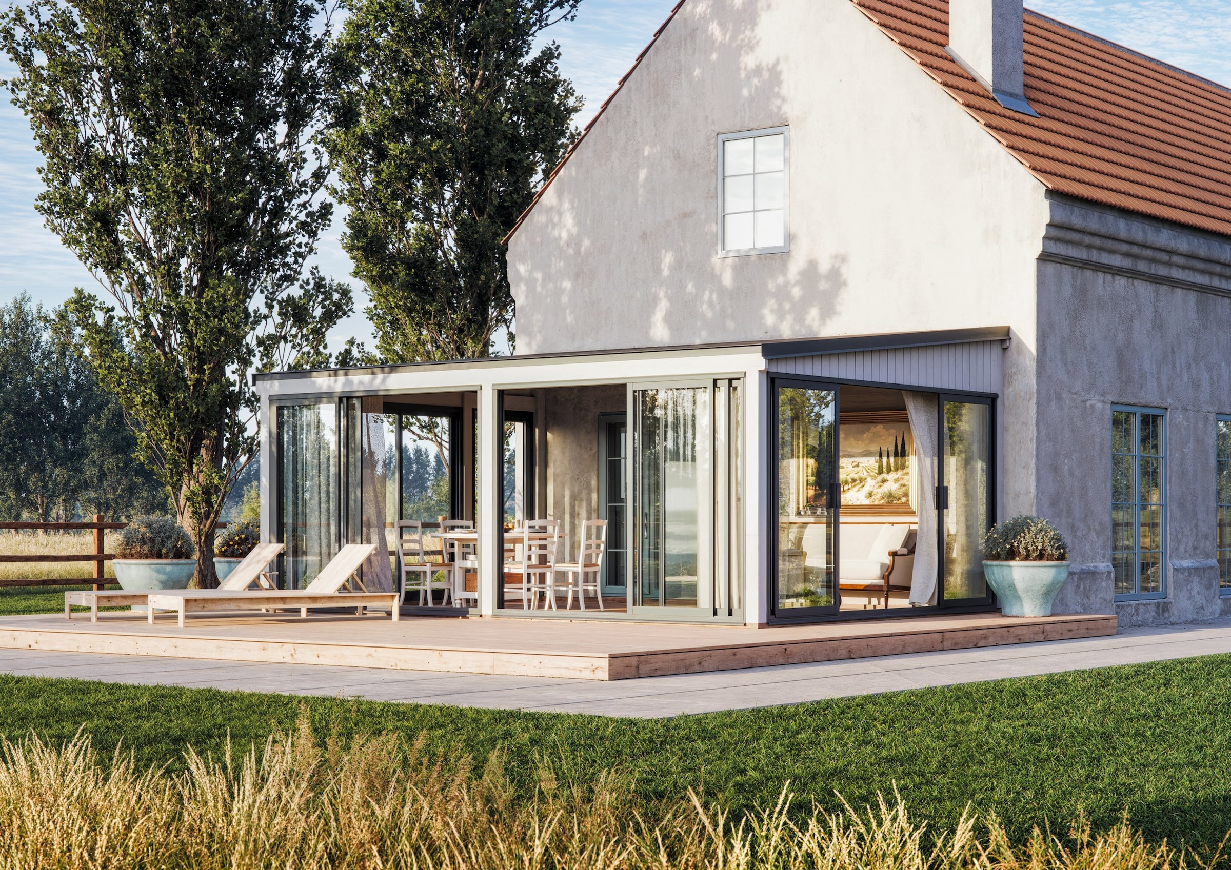 Palmako Holzpavillon »Lumi 23,3 m² Slide Plus« BxTxH: 592x425x276 cm