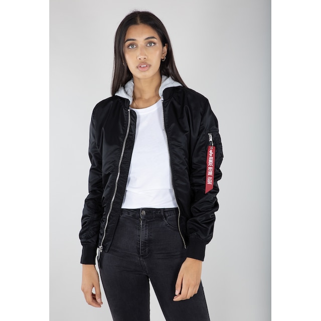 Alpha Industries Bomberjacke »Alpha Industries Women - Bomber & Flight  Jackets MA-1 Hooded Wmn« für kaufen | BAUR