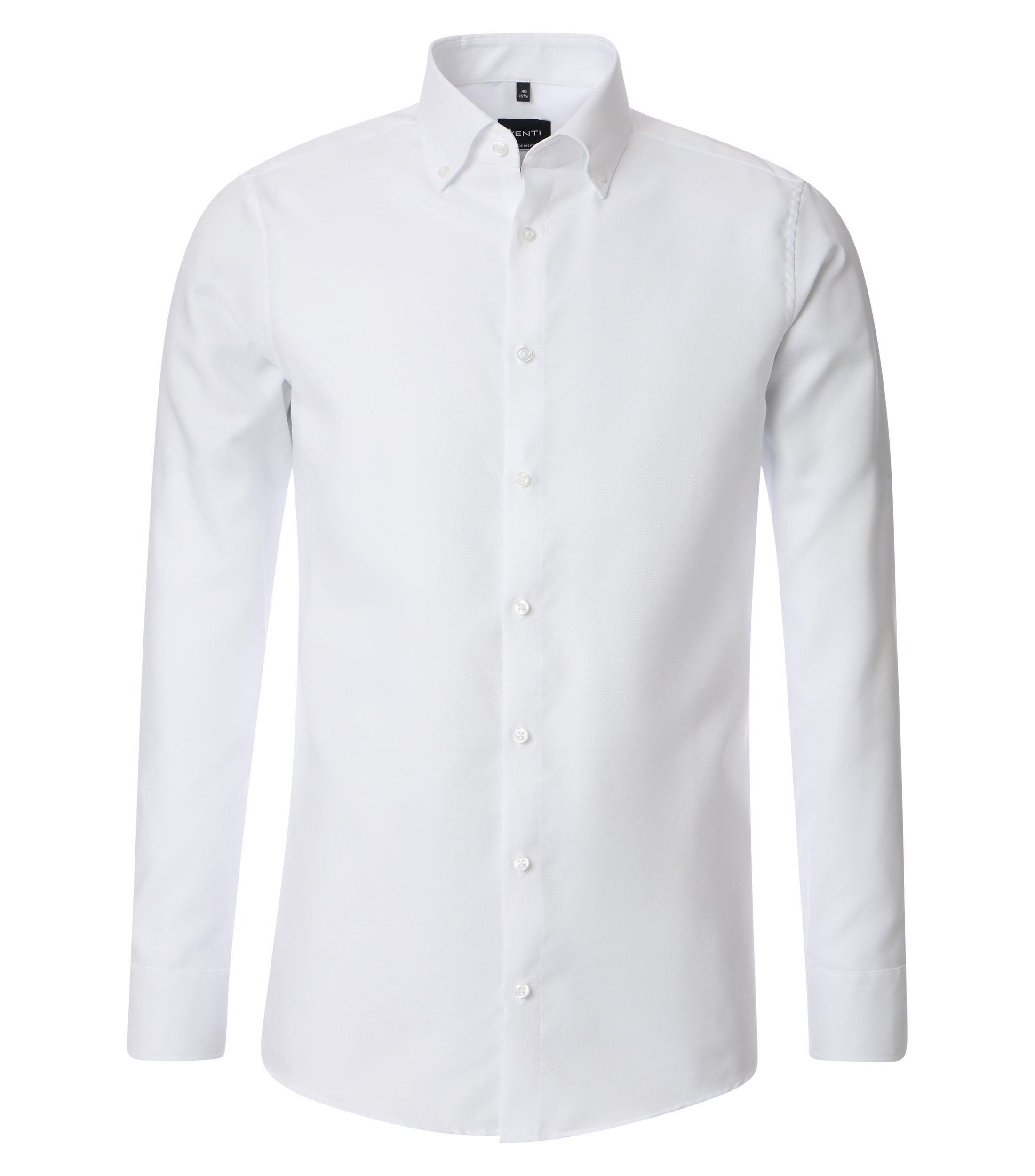 VENTI Herren Businesshemd "VENTI Businesshemd uni", weiß, Gr. 42, unifarben, 100% Baumwolle, Hemden