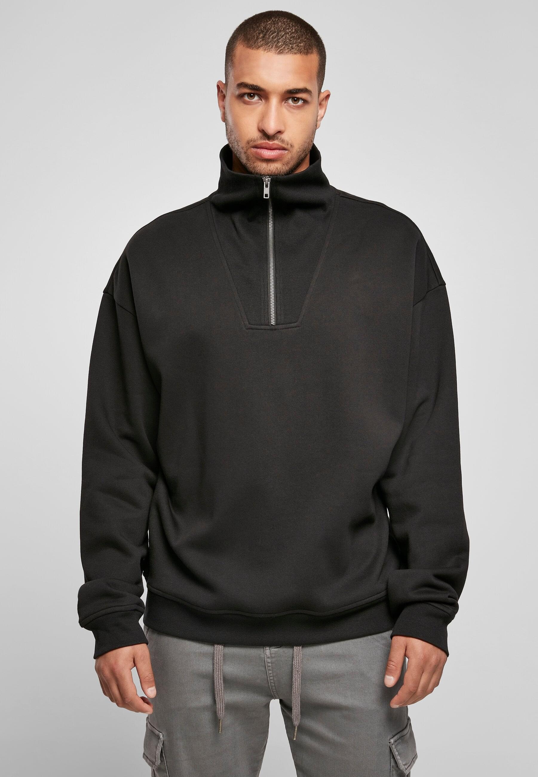 URBAN CLASSICS Rundhalspullover »Urban Classics Herren Big Troyer«, (1 tlg.)