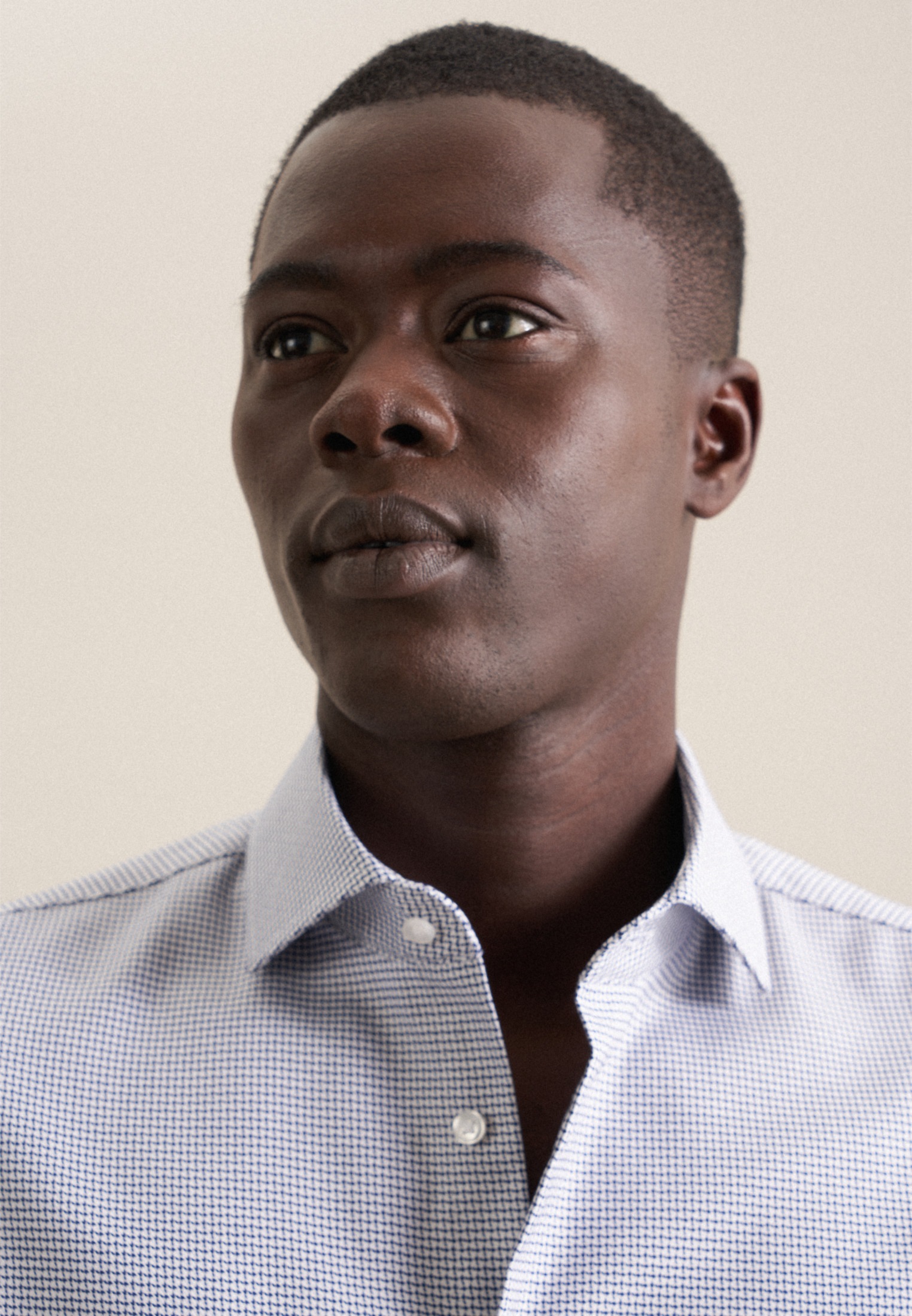 Thumbnail - seidensticker Businesshemd "Slim" Slim 1/1 Kentkragen Struktur