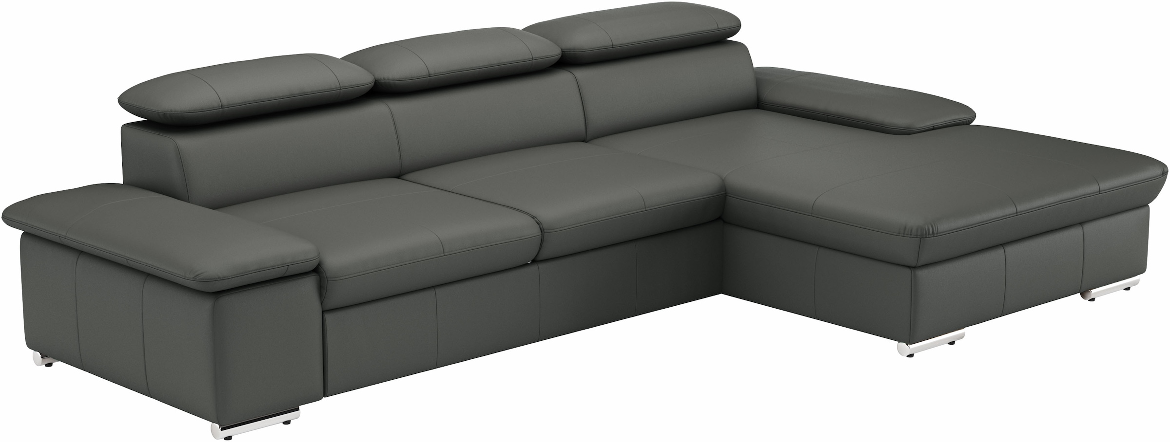 sit&more Ecksofa »Valantine L-Form, B: 286 cm« mit Arm- & Kopfteilverstellung, optional mit Schlaffunktion