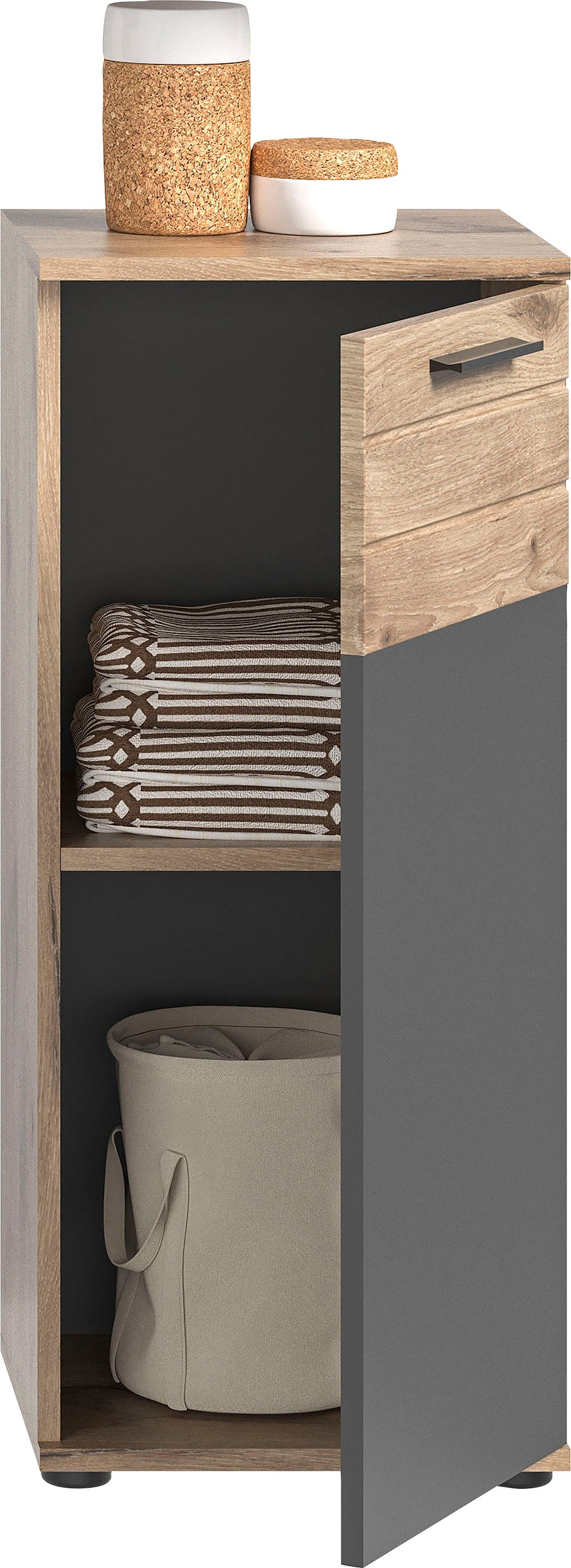 INOSIGN Unterschrank »Riga, Breite 37 cm, 1 Tür (Türanschlag wechselbar), 1 Einlegeboden«, Standschrank, Badmöbel, Badschrank, Schrank, Bad, Badezimmer