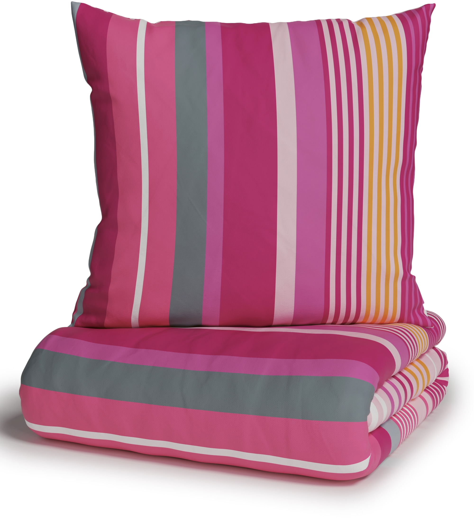 OTTO home Bettwäsche »Elvea« 2 Stk. tlg. in Gr. 135x200 oder 155x220 cm, 100% Baumwolle, Streifen