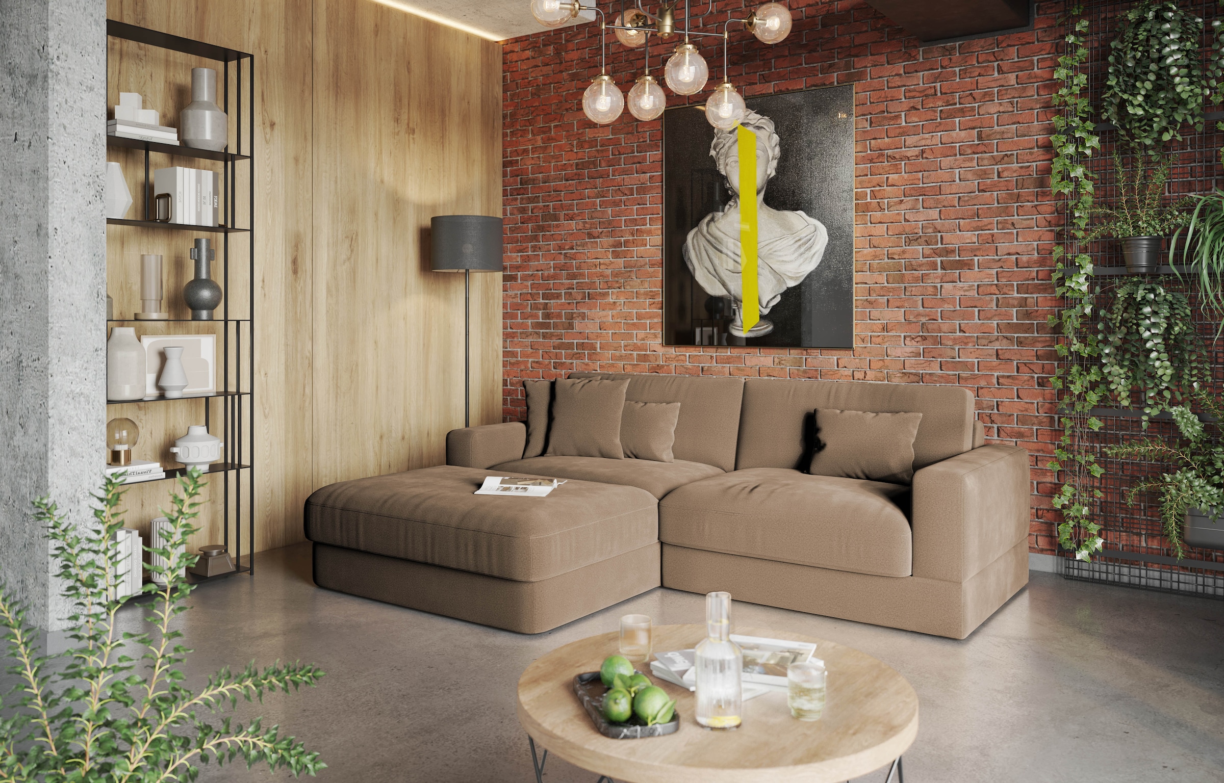 Home affaire Ecksofa "Innovid L-Form" Modernes Modul-Polsterprogramm günstig online kaufen