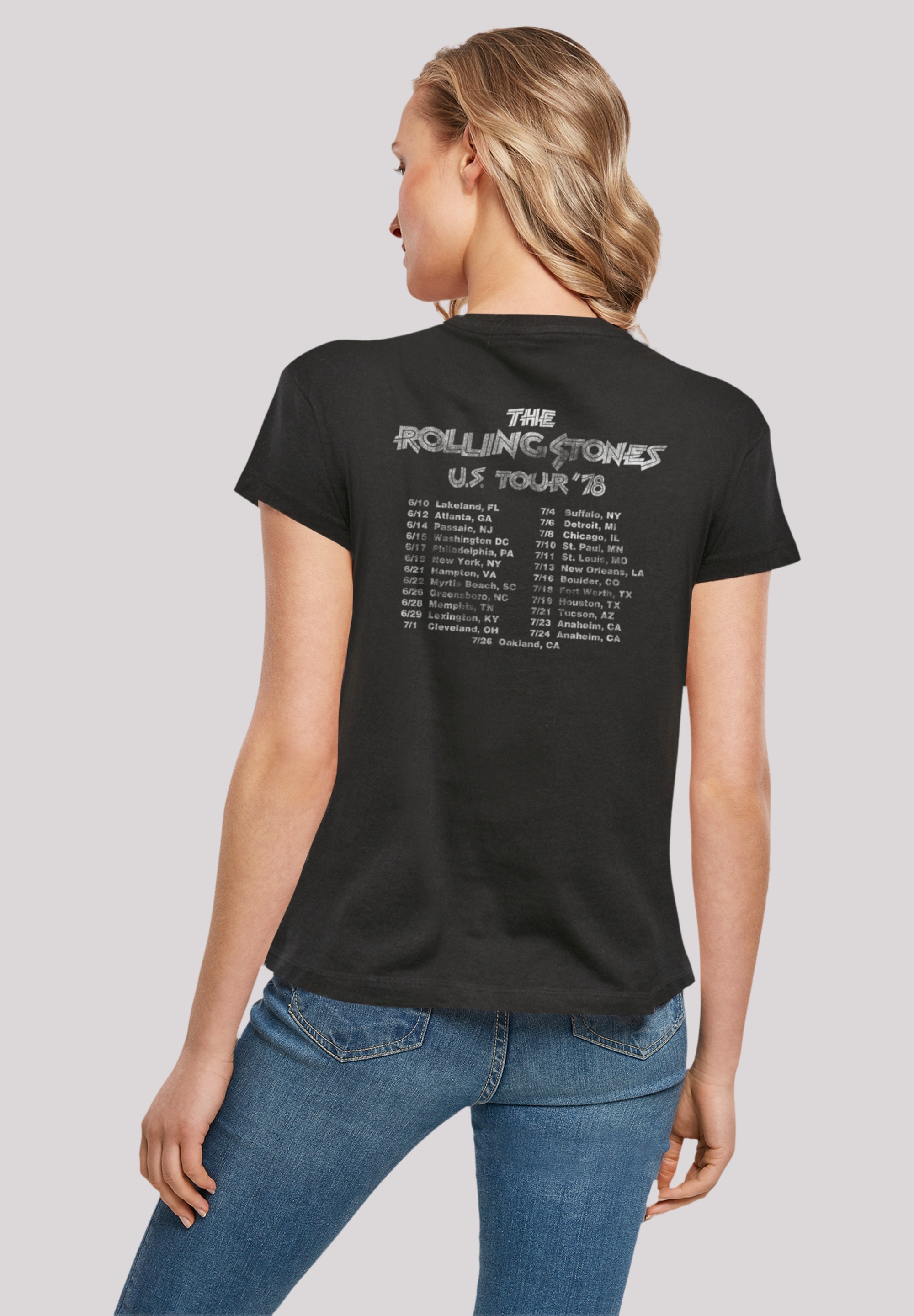 F4NT4STIC T-Shirt »The Rolling Stones US Tour '78«, Print