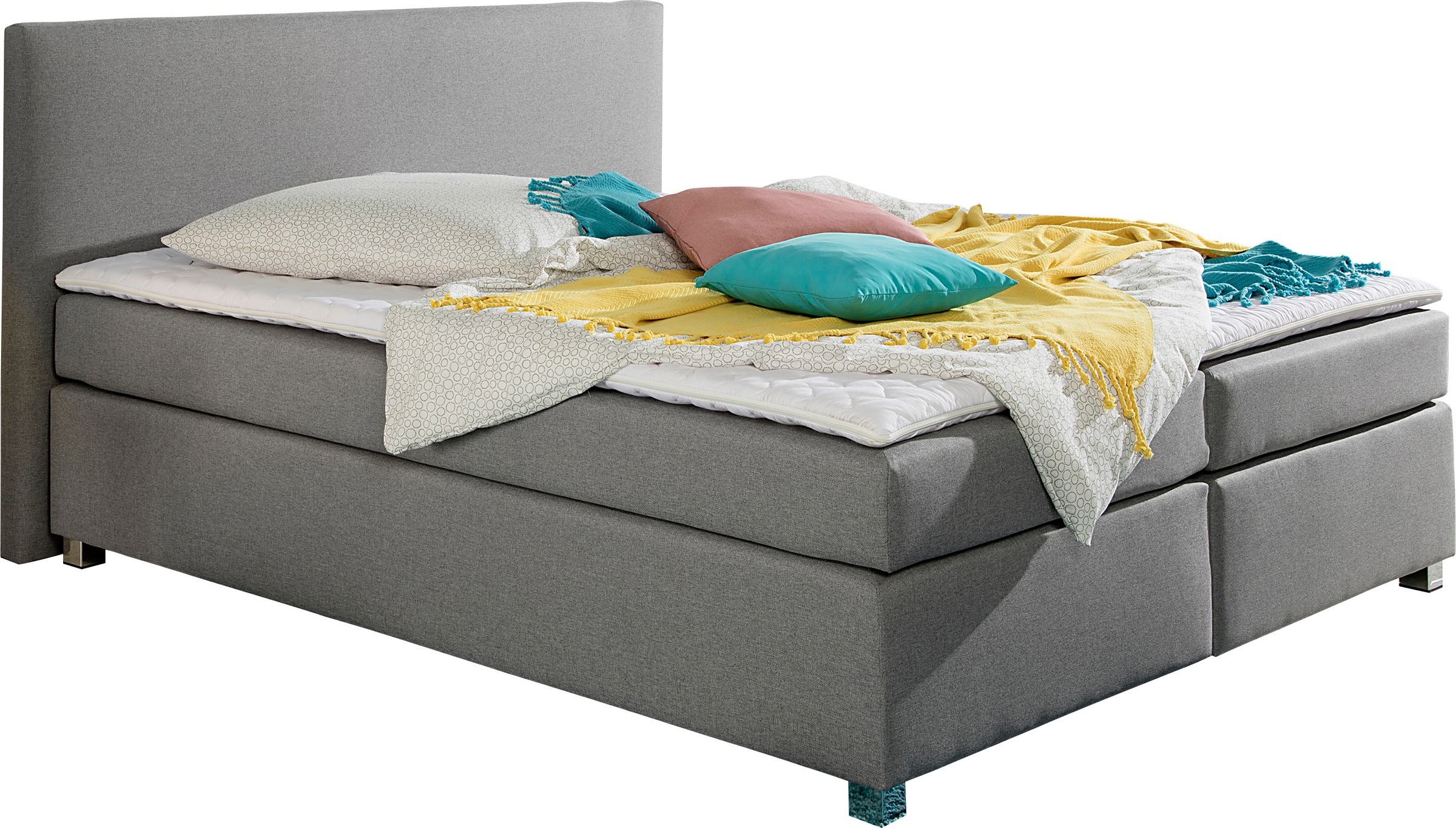 Home affaire Boxspringbett "Eliana" inkl. Topper, in 4 Breiten, 3 Matratzen günstig online kaufen