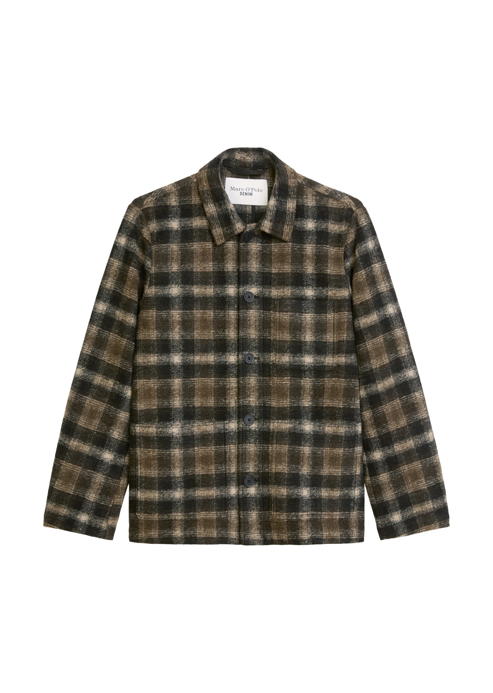 Marc O'Polo DENIM Outdoorjacke »aus Schafwoll-Mix mit Recycling-Anteil« ohne Kapuze