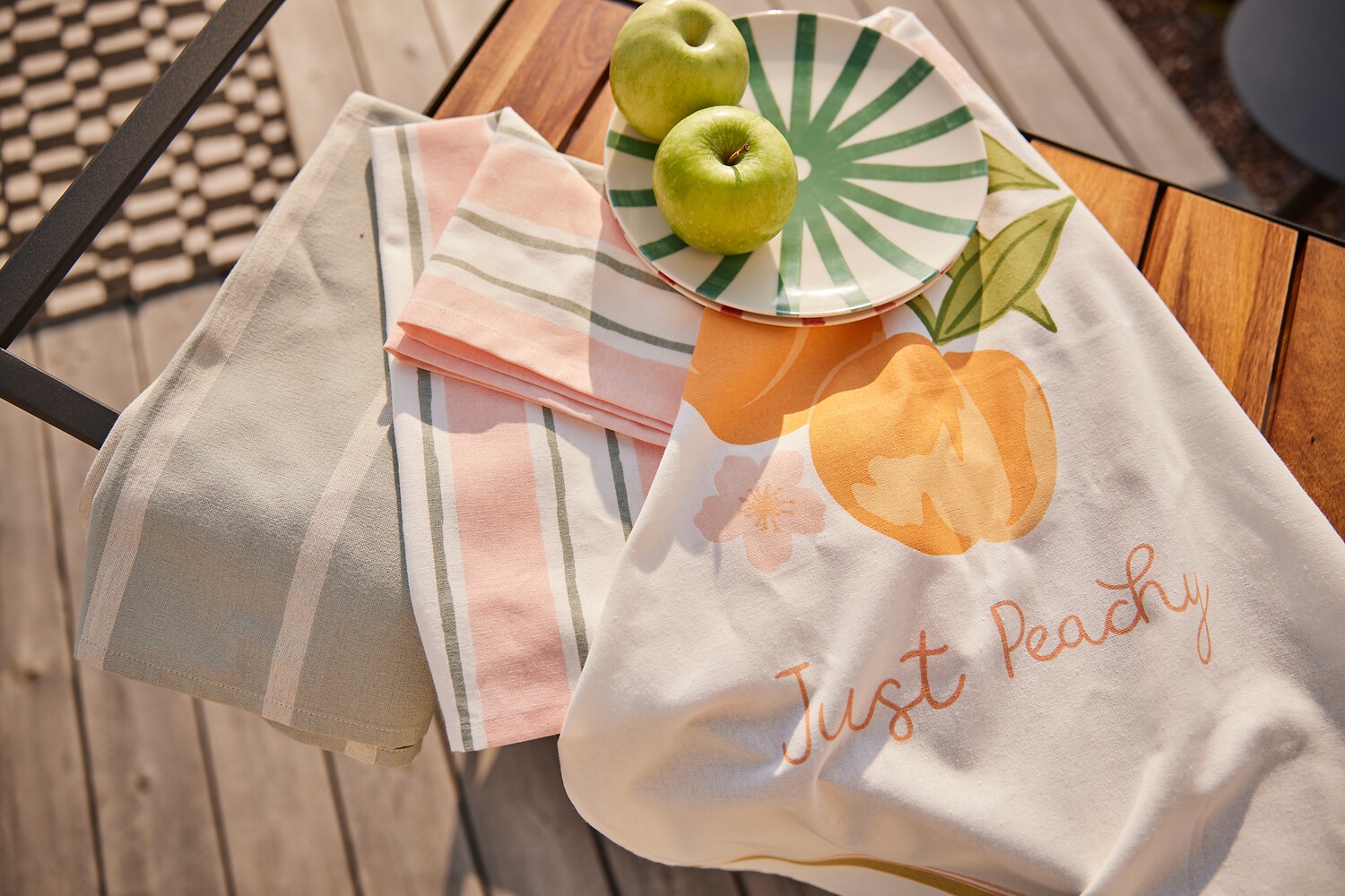 OTTO home Geschirrtuch »Zennor« 100 % Baumwolle,  70 × 50 cm, 3er St, Attraktives Design