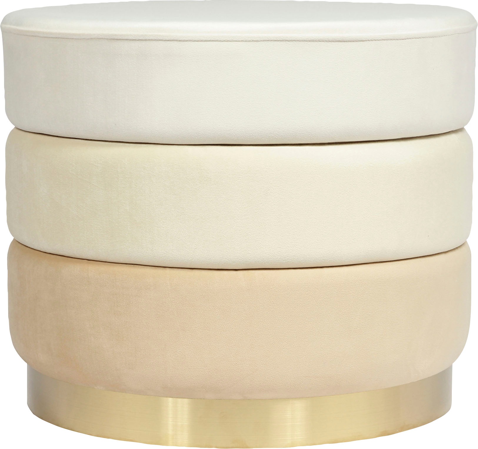 Kayoom Sitzhocker "Hocker Elyse, Edler Touch durch goldenen Sockel", (1 St. günstig online kaufen