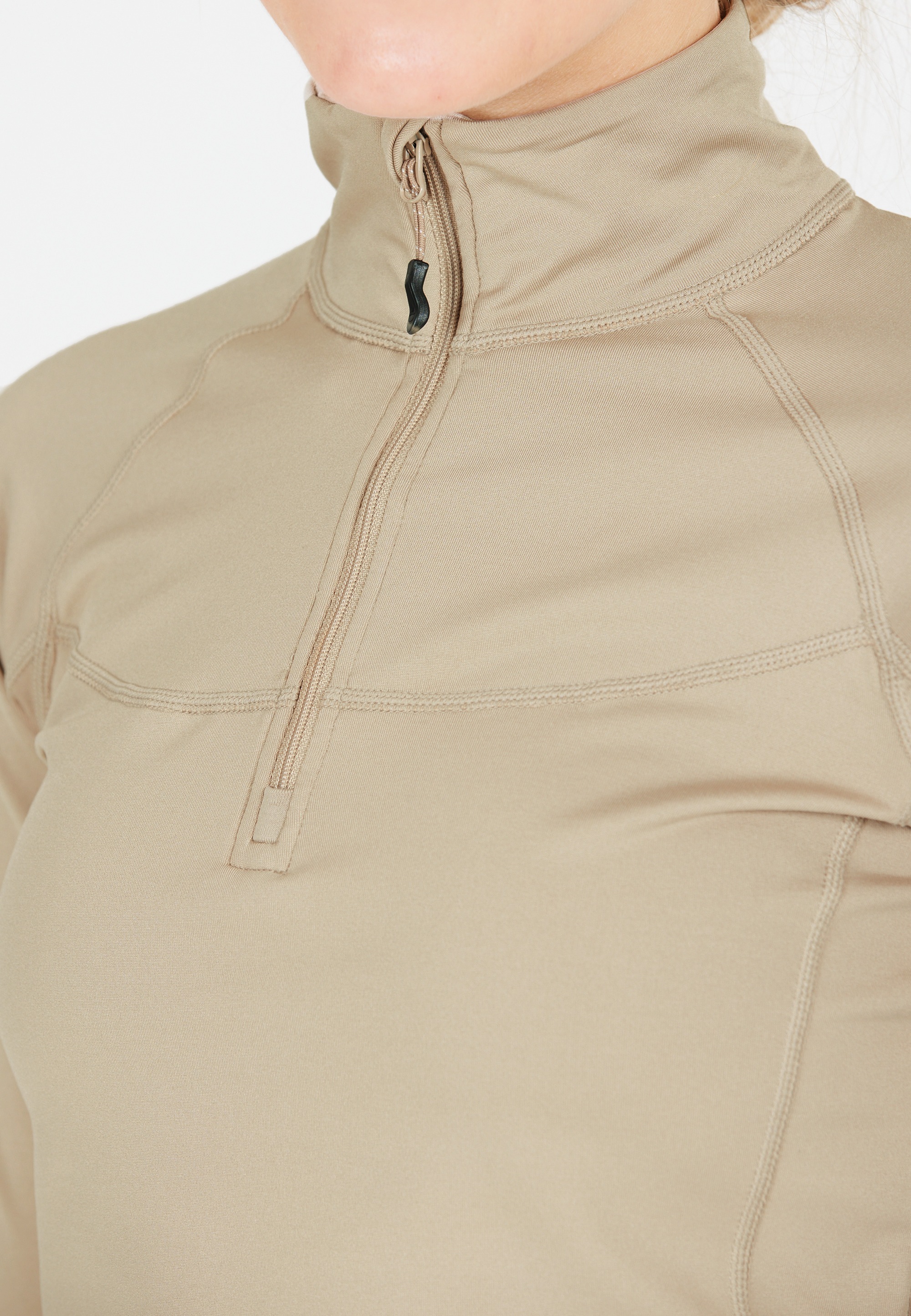 WHISTLER Langarmshirt »Blume«, (1 tlg.), mit Reißverschluss und Stehkragen
