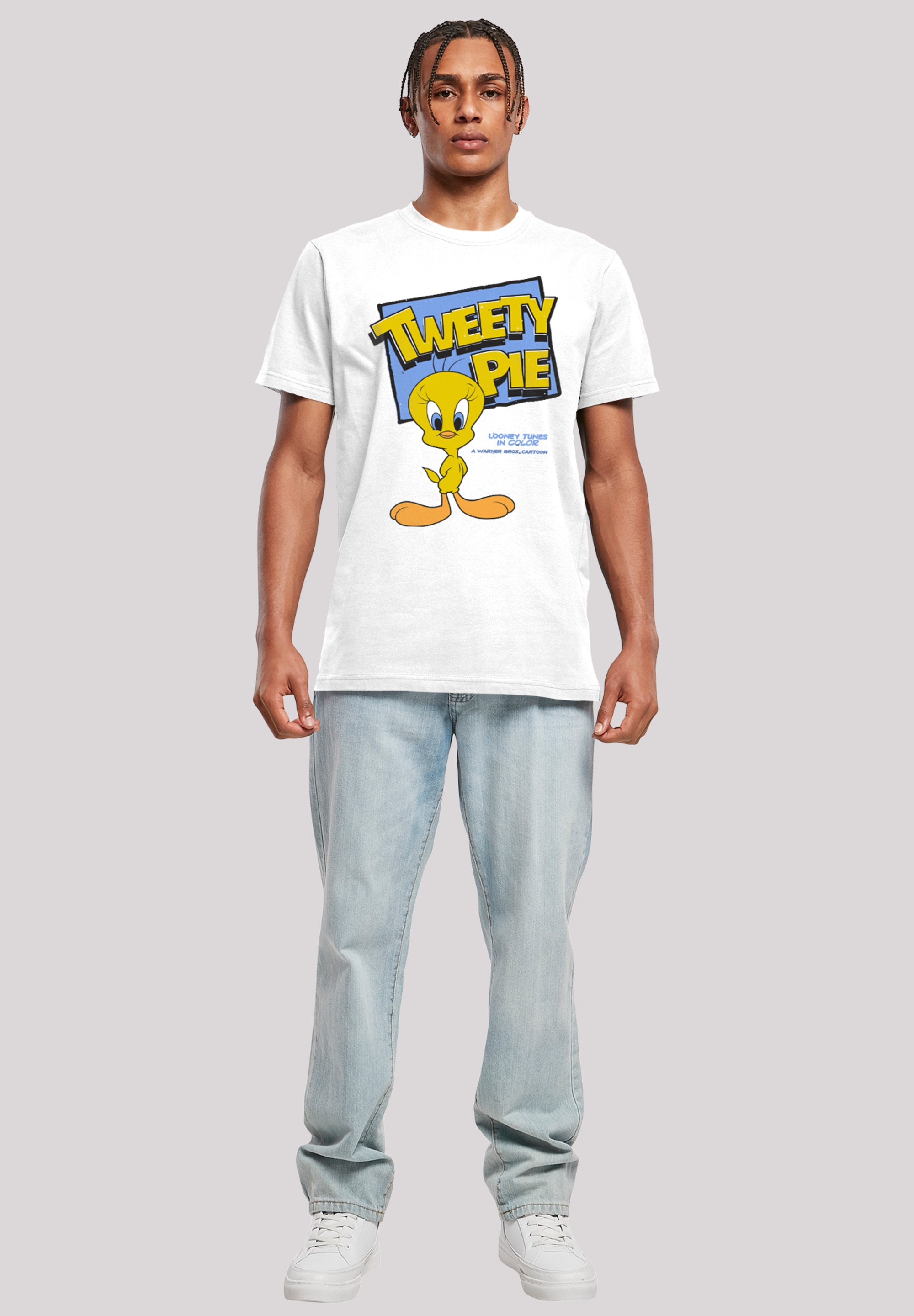 F4NT4STIC T-Shirt »Looney Tunes Classic Tweety Pie«, Herren,Premium Merch,Regular-Fit,Basic,Bedruckt