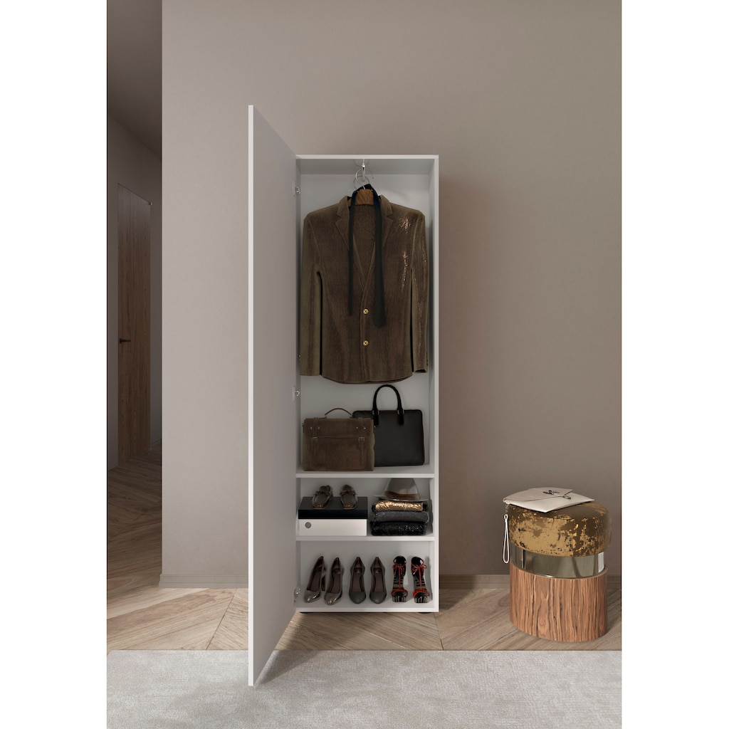 INOSIGN Garderobenschrank »Vittoria mit Spiegel und Siebdruck«, Breite 60 cm, Höhe 186 cm