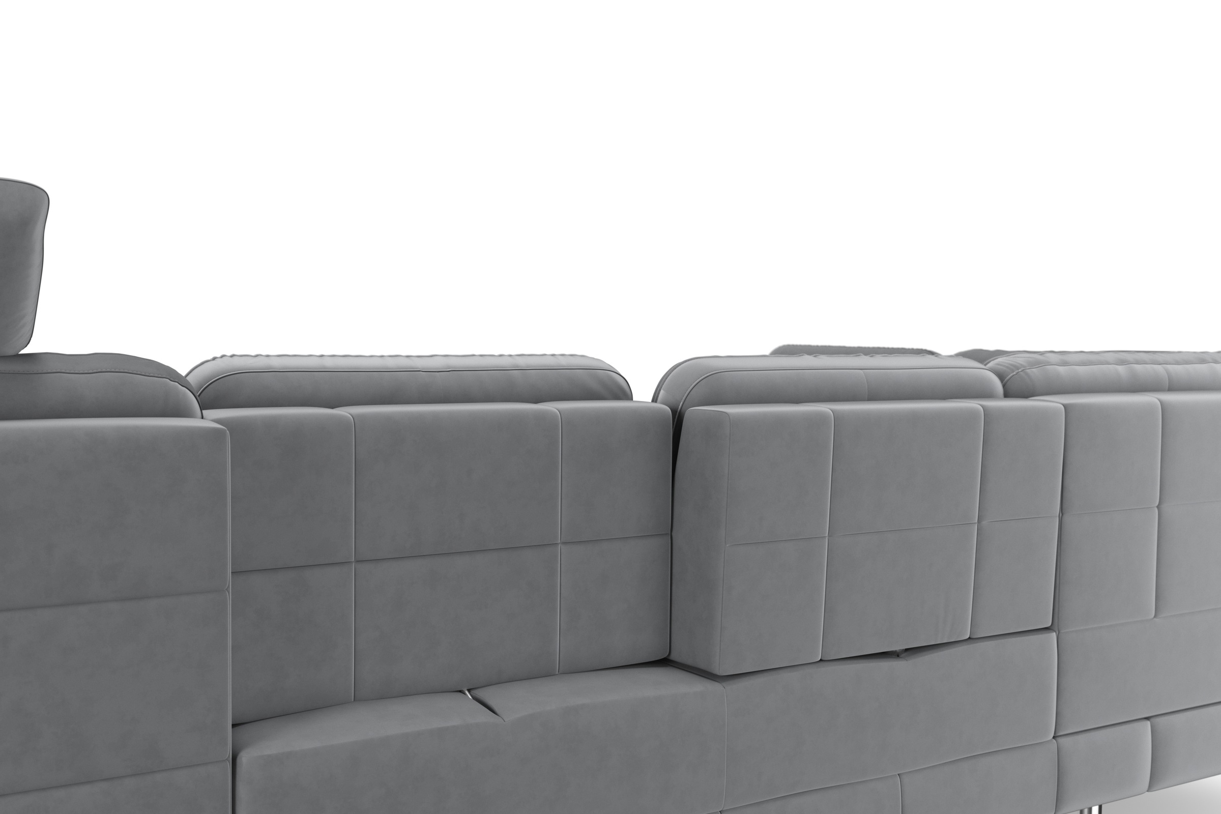 sit&more Wohnlandschaft »Bendigo U-Form«, inklusive Sitztiefenverstellung, Bodenfreiheit 15 cm, in 2 Fußfarben