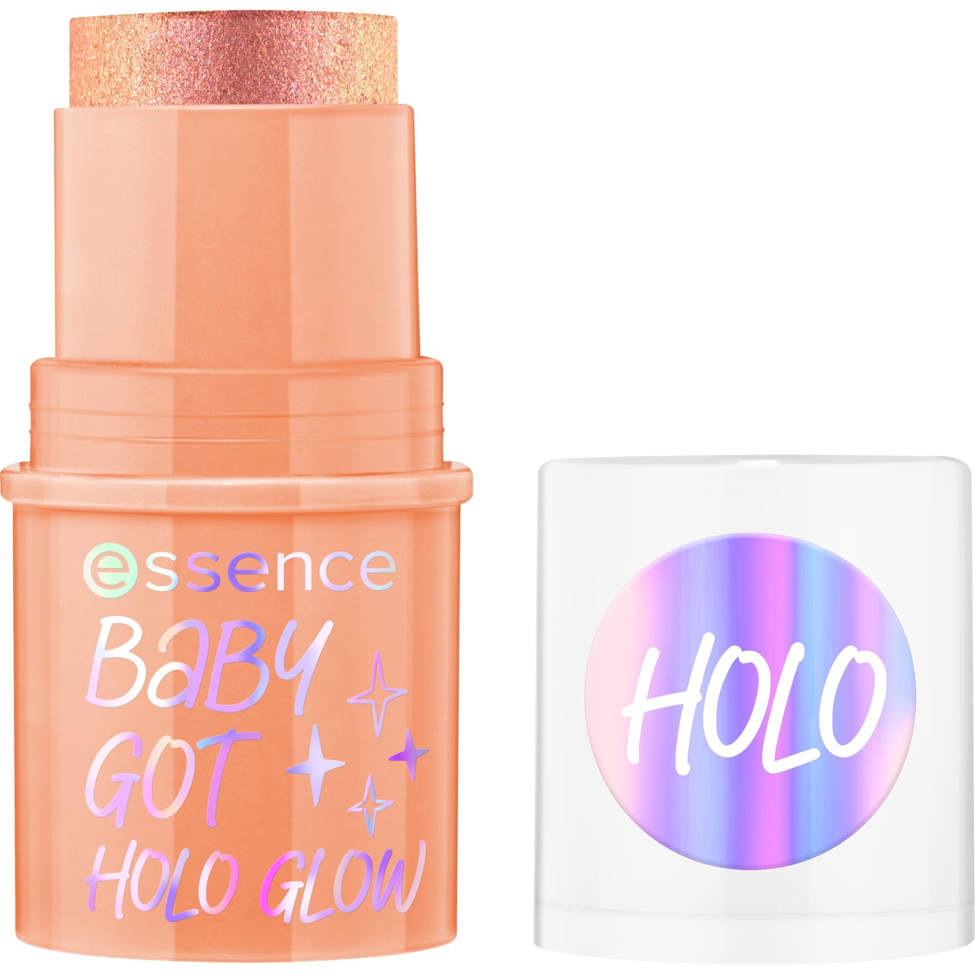 Essence Highlighter »BABY GOT HOLO GLOW highlighter stick«, (Set, 3 tlg.), mit starkem Glanzeffekt