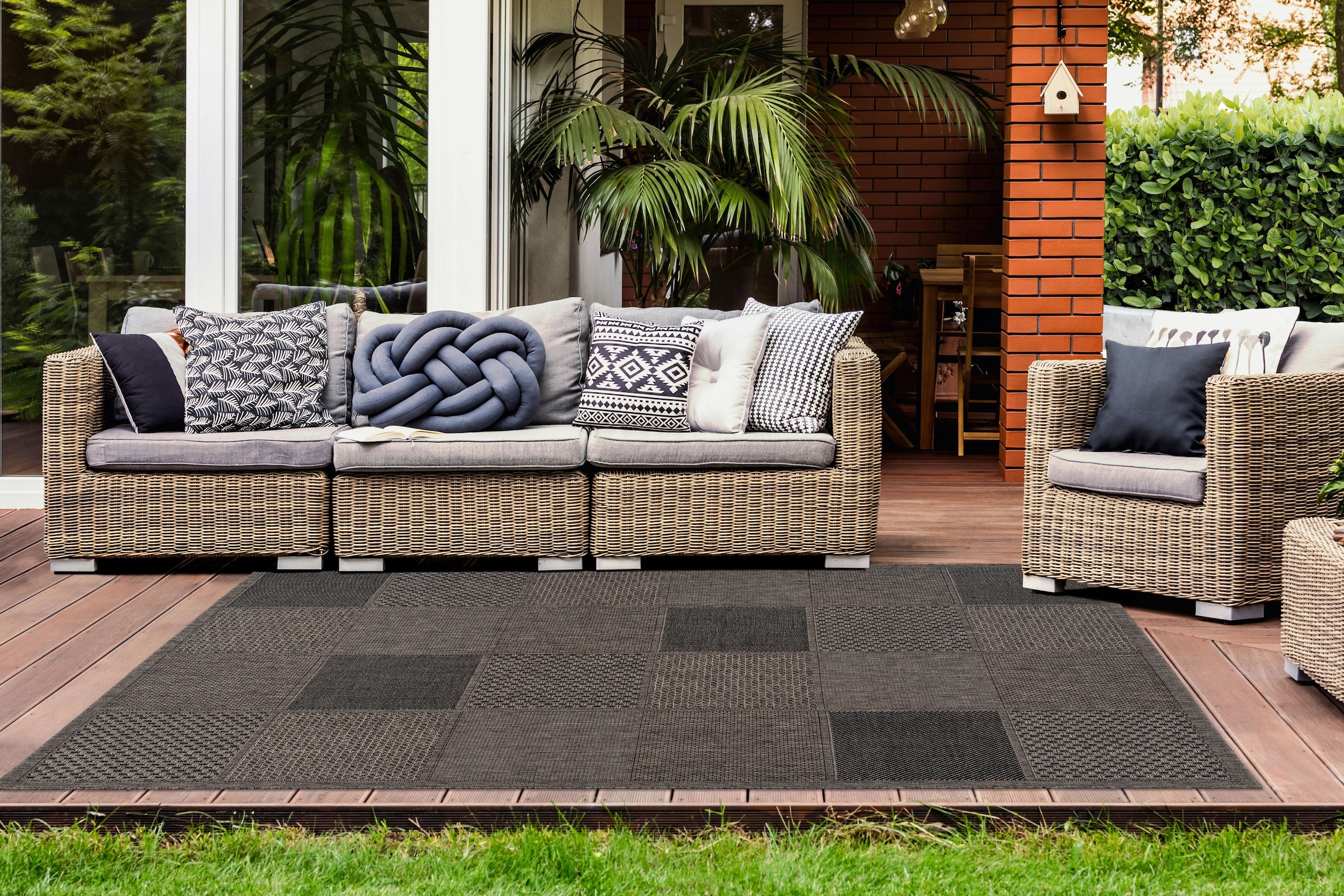 LALEE Teppich »Sunset 605«, rechteckig, 5 mm Höhe, In- und Outdoor geeignet, Wohnzimmer