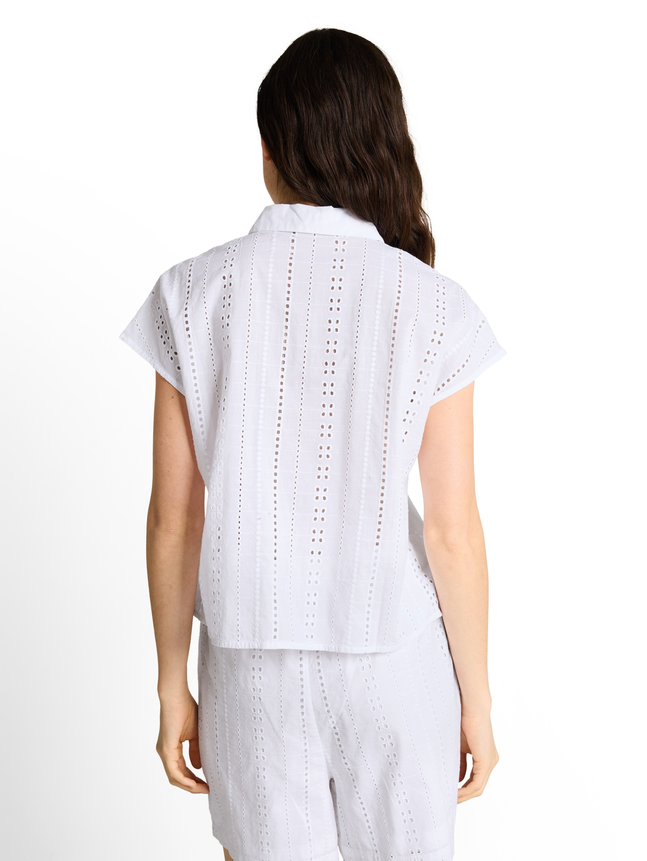 TOM TAILOR Denim Hemdbluse Sommerbluse mit Häkel-Details günstig online kaufen