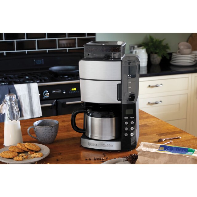 RUSSELL HOBBS Kaffeemaschine mit Mahlwerk »Grind & Brew 25620-56«, 1,25 l  Kaffeekanne, Papierfilter, 1x4, mit Thermokanne | BAUR