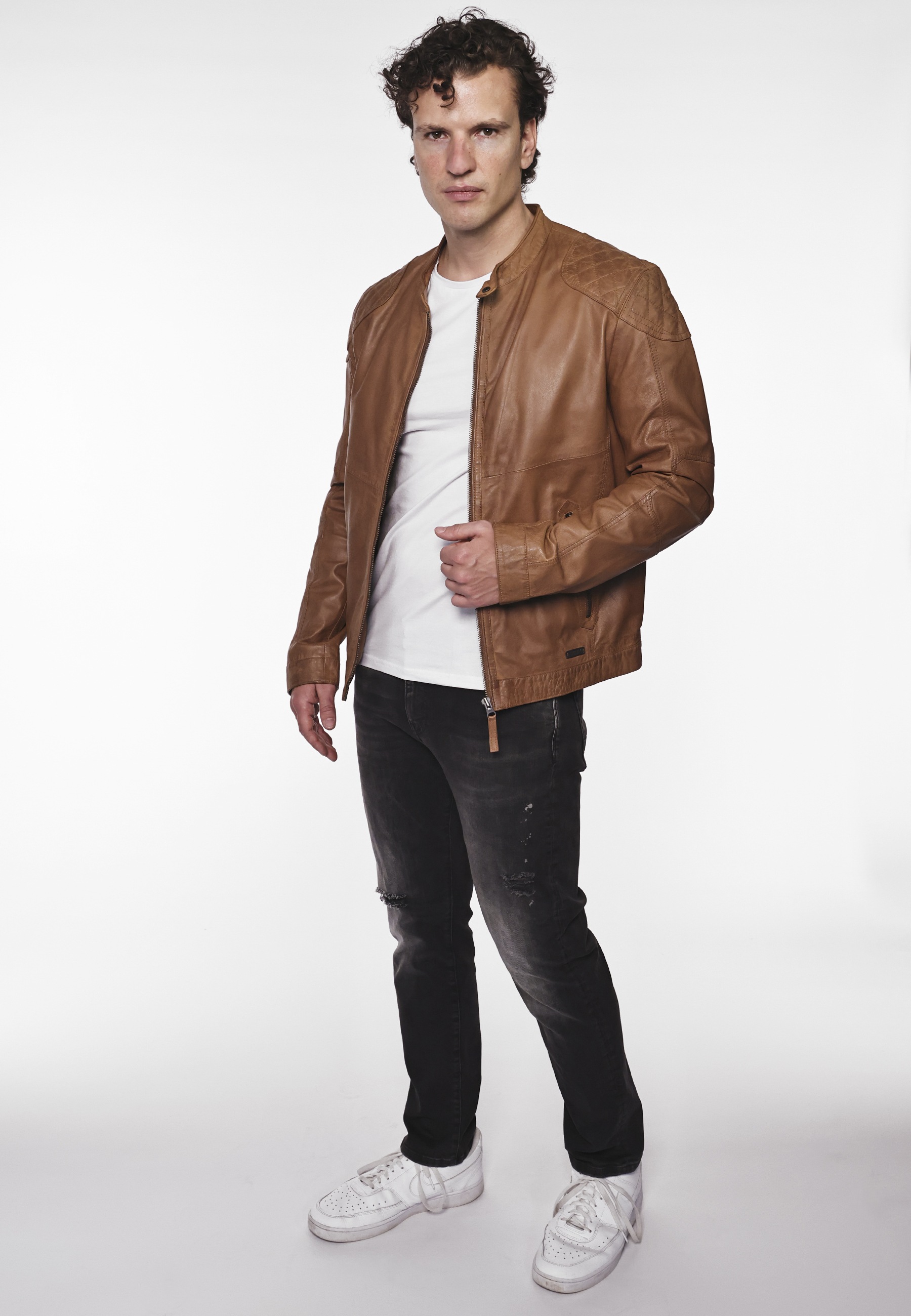 Preisvergleich für MUSTANG Max, Farbe 4XL;5XL;6XL;L;M;S;XL;XXL;3XL Ladendirekt der Größe Braun, | Lederjacke in