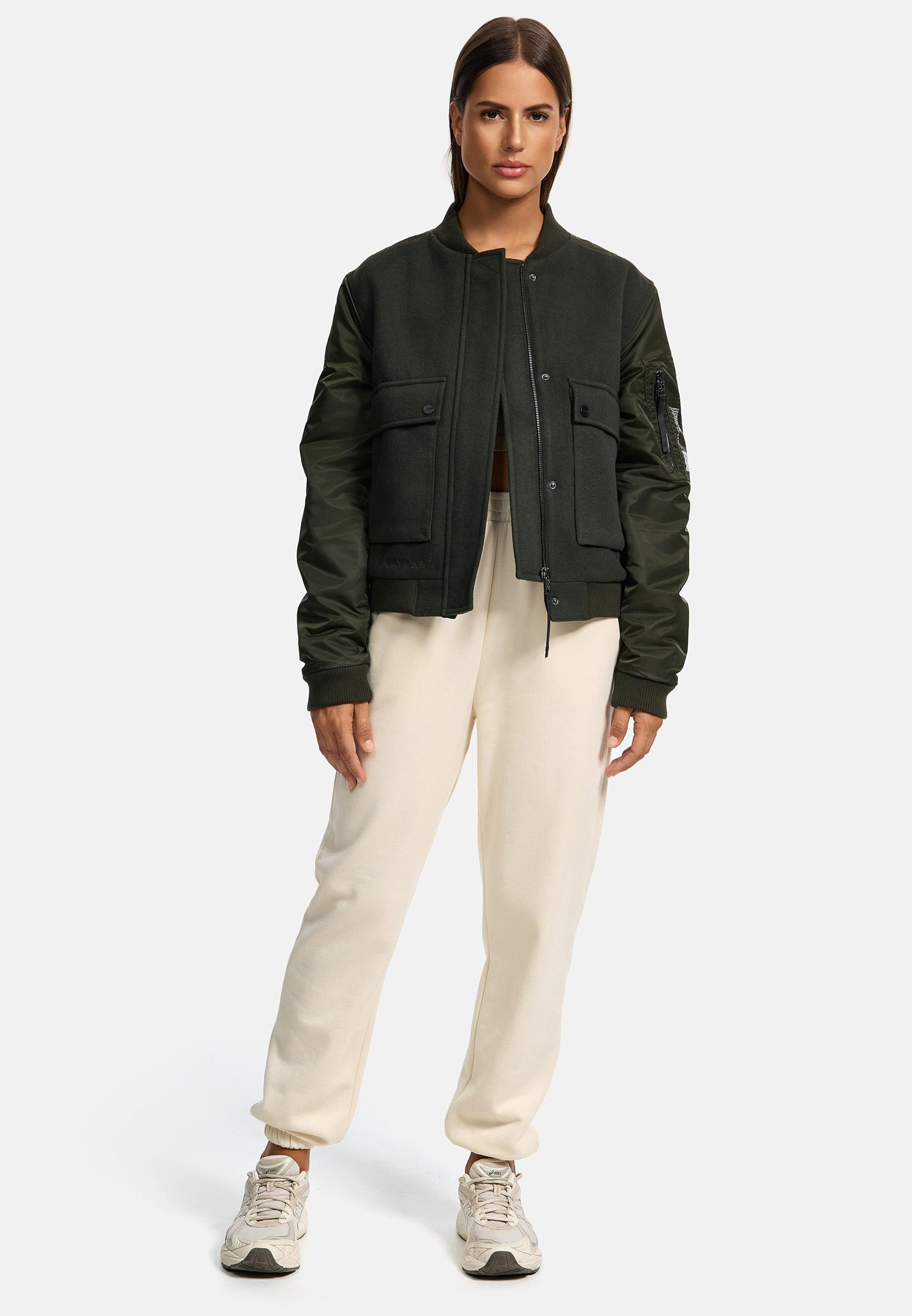 Navahoo Bomberjacke »Willstehaben 14«, ohne Kapuze, angesagte Collegejacke mit Ärmeltasche