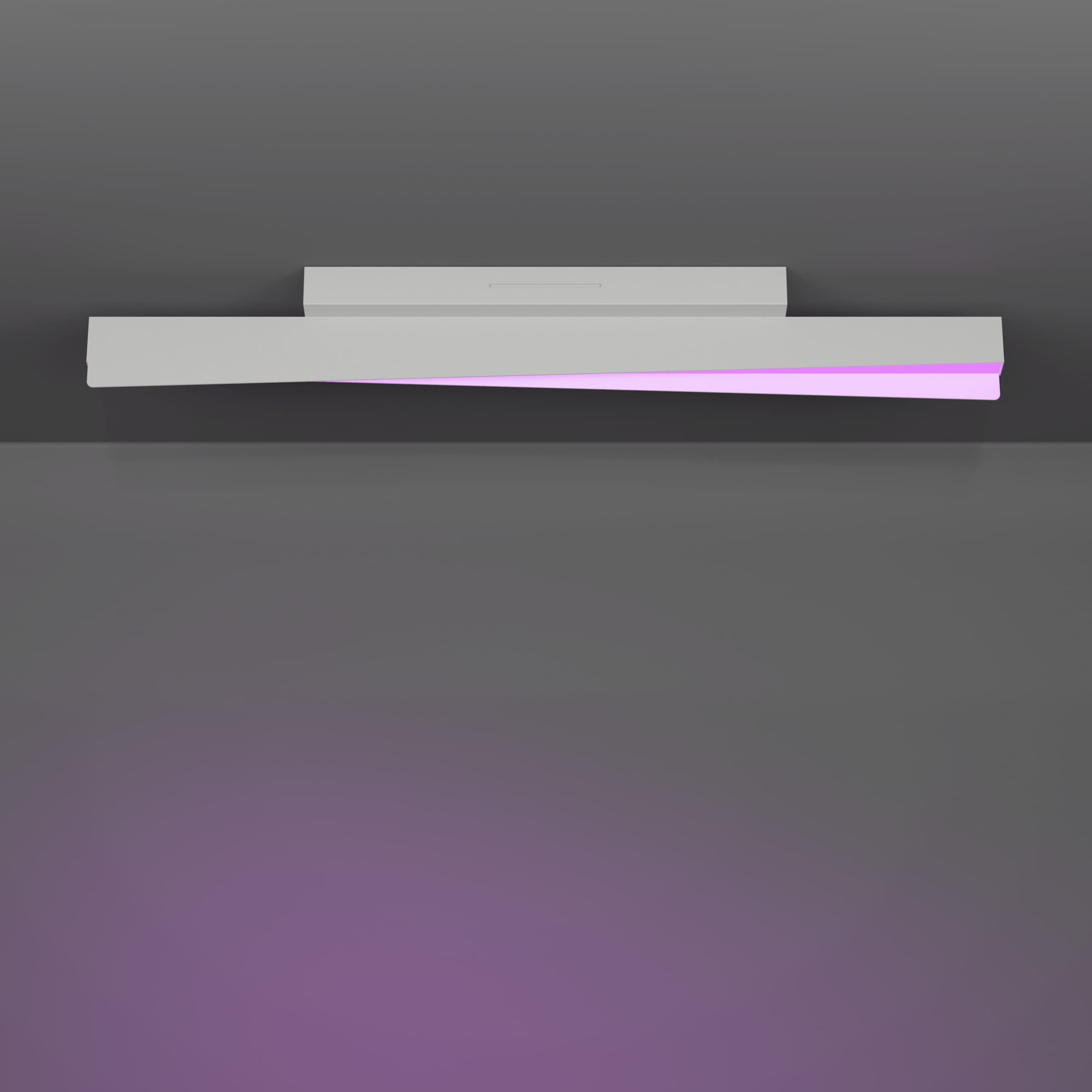 EGLO LED Deckenleuchte »BOLOGNANO-Z Deckenlampe - Alu, Stahl - LED - 13,5W - IP20« LED-Modul 1 Stk. Kaltweiß | Neutralweiß | RGB | Warmweiß Wohzimmerlampe, Esszimmerlampe, Flur, Schlafzimmer, L76 x B7 x H10 cm