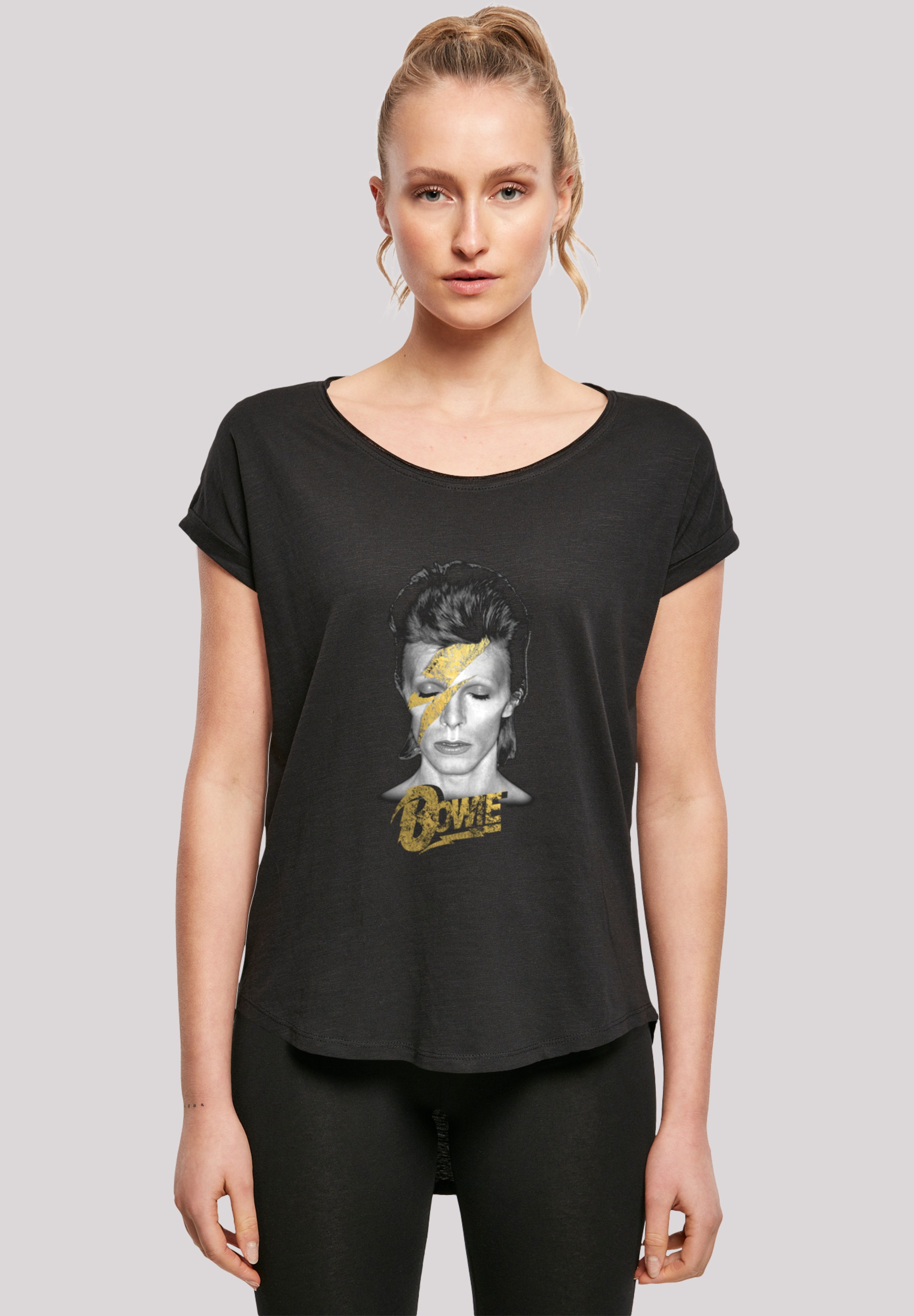 Gold Bowie bestellen Print für | T-Shirt F4NT4STIC »David Sane BAUR Aladdin Bolt«,