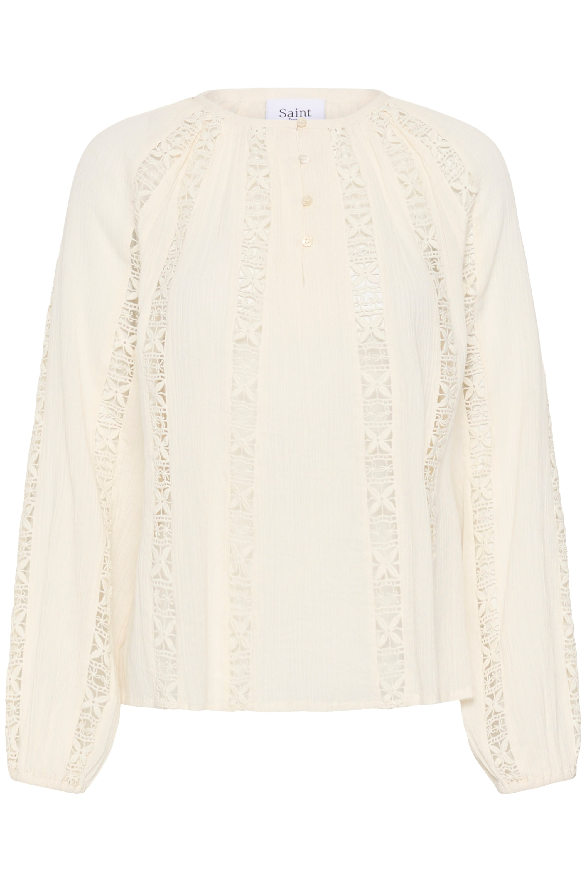 Saint Tropez Langarmbluse "Damen Langarm-Bluse SkyaSZ"