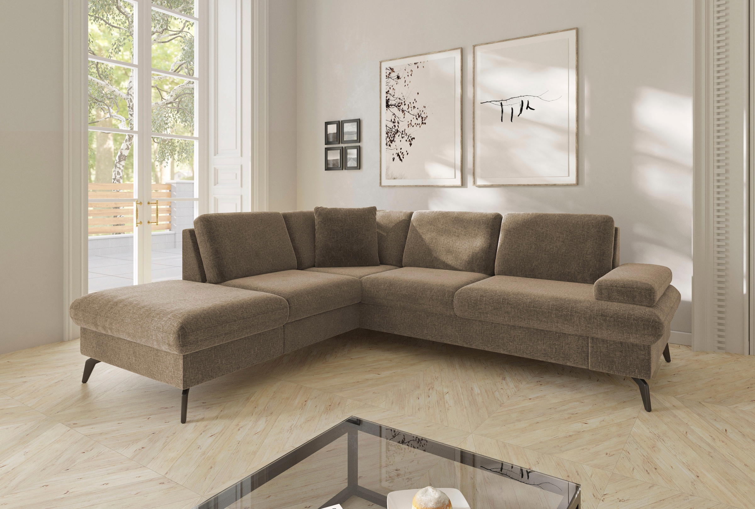 sit&more Ecksofa "Morris Jubi L-Form, B: 238 cm" mit Armteilfunktion & 1 Zi günstig online kaufen