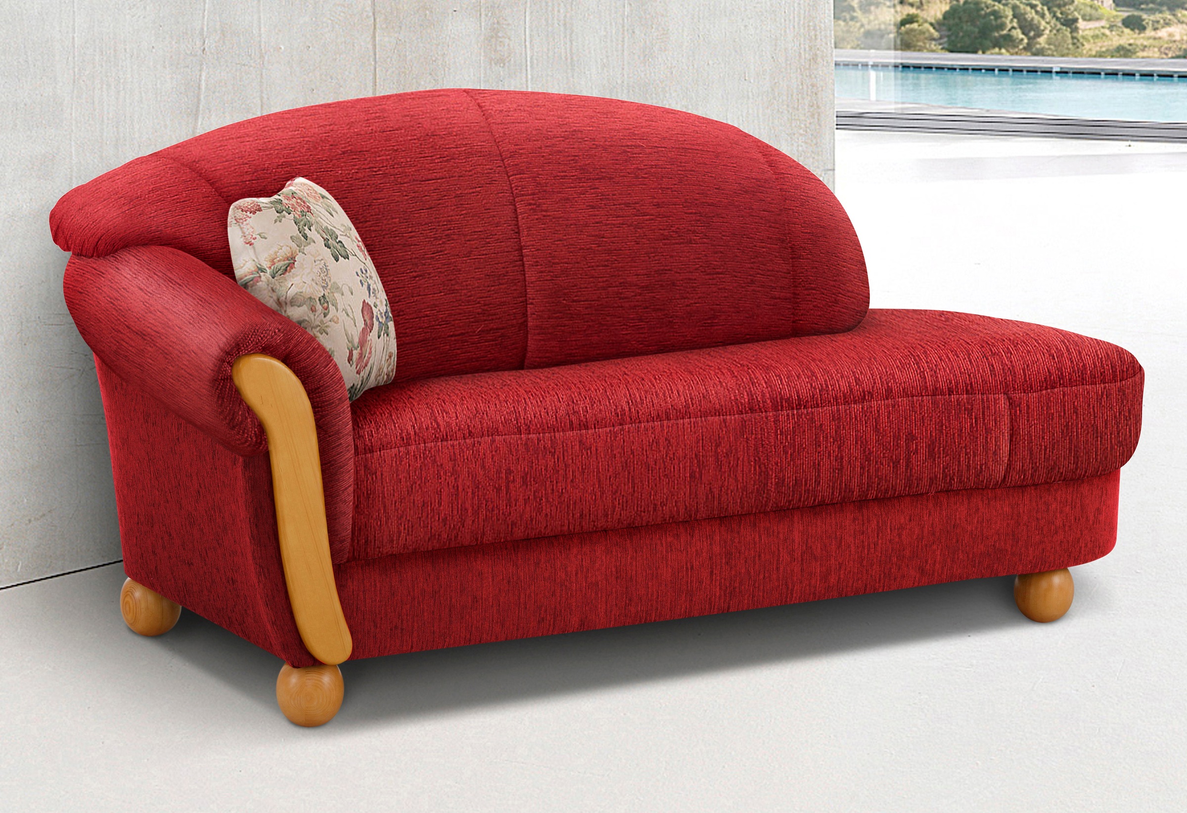 Home affaire Ottomane "Milano, bequemes solitär Sofa im Landhaus-Stil, B/T/ günstig online kaufen
