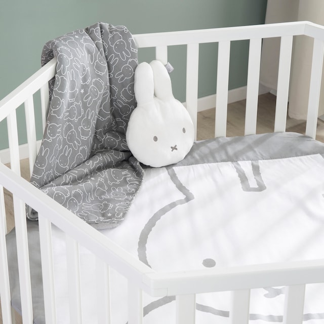 roba® Laufgitter »miffy®, weiß, 6-eckig«, bis 15 kg, mit Stoffeinlage | BAUR