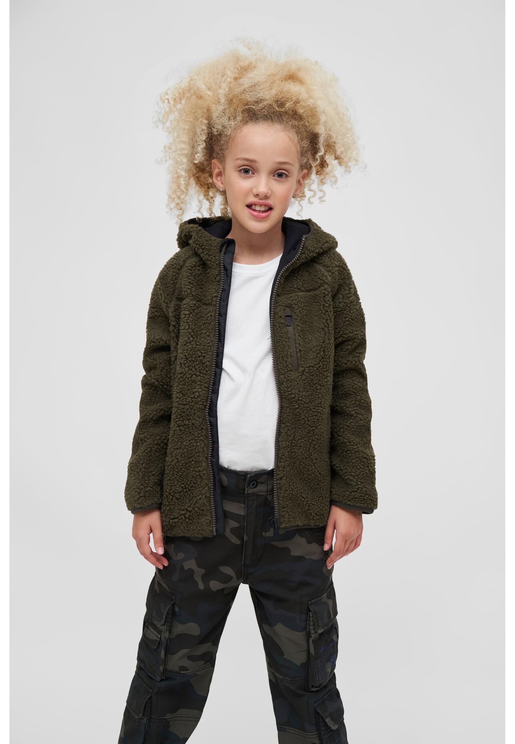 Brandit Allwetterjacke »Brandit Damen Kids Teddyfleecejacket Hood«, (1 St.), mit Kapuze