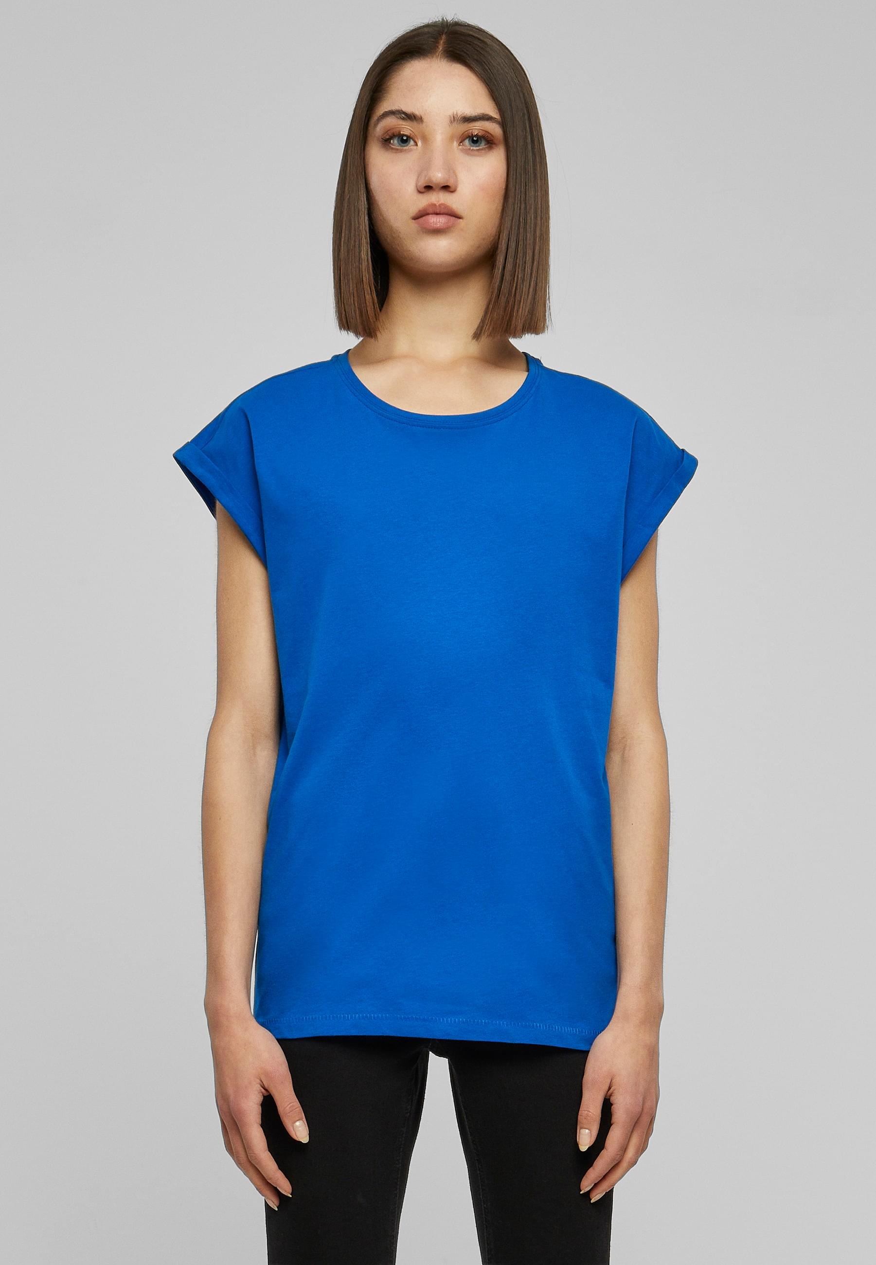URBAN CLASSICS Kurzarmshirt »Urban Classics Damen Ladies Extended Shoulder Tee«, (1 tlg.)