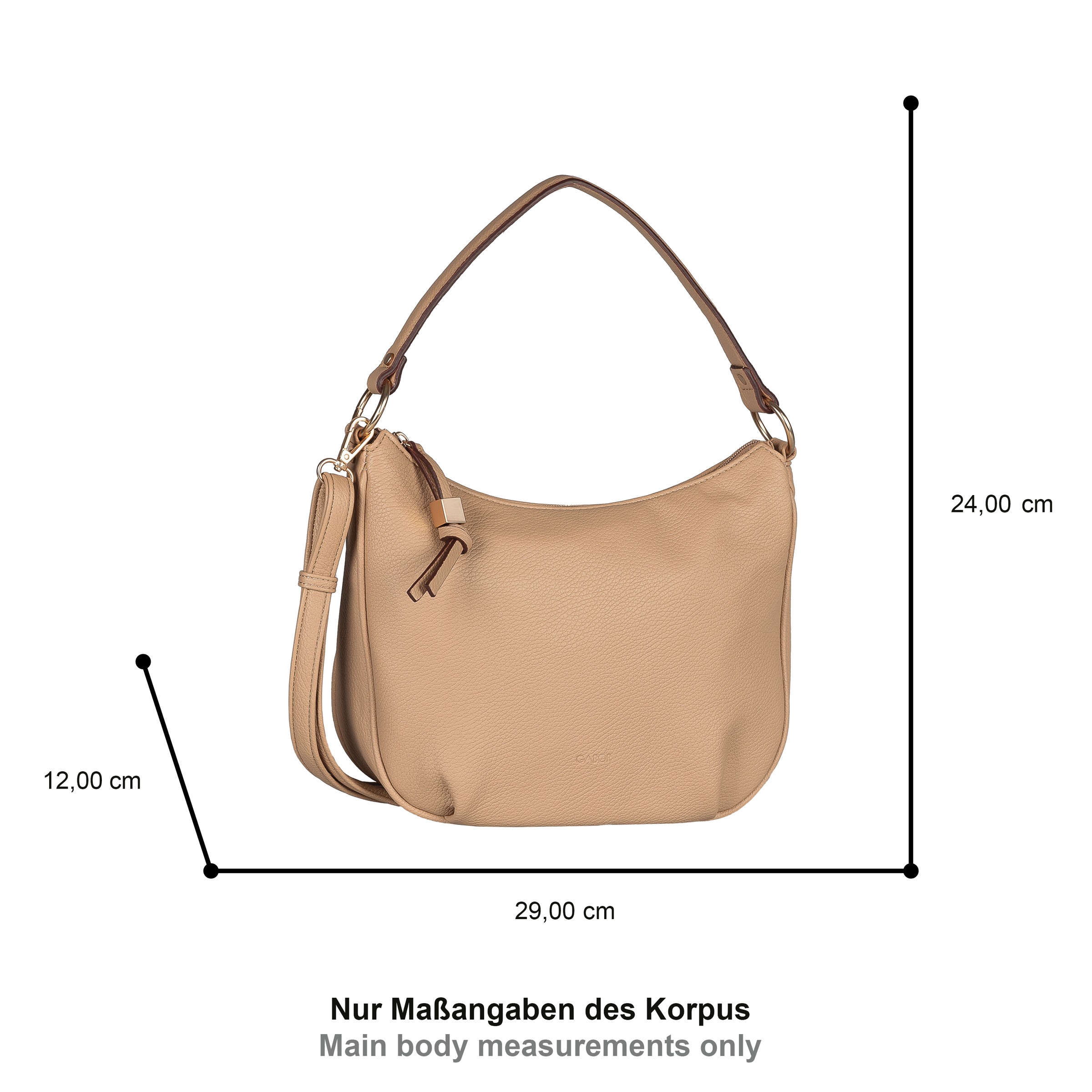 Gabor Schultertasche "Rosina" lässiger Look mit softem Material und markant günstig online kaufen