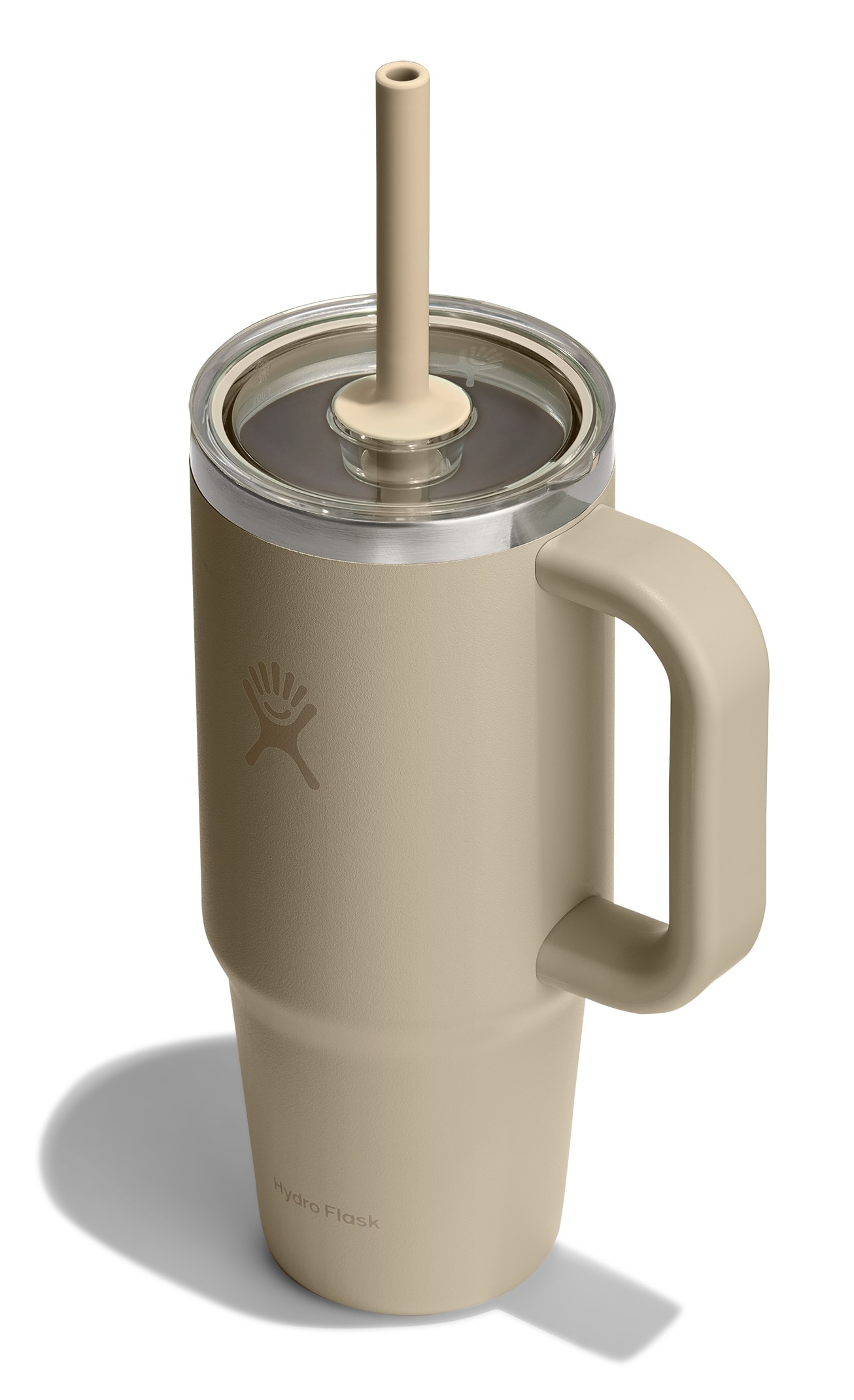 Hydro Flask Thermobecher "24 OZ Travel Tumbler Clear Lid, 710 ml" Kompatibel mit Eindrückzubehör der Größe Medium